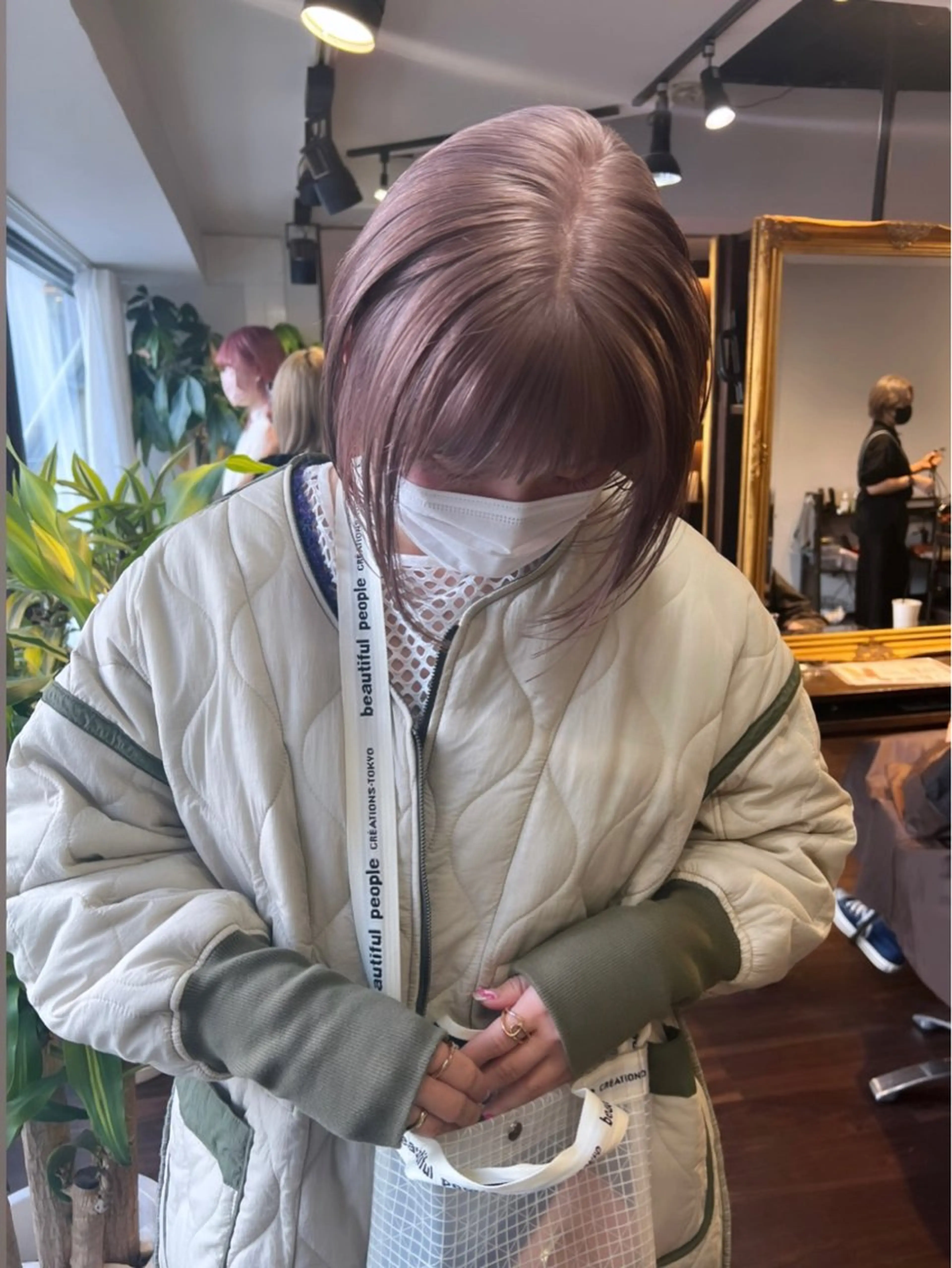 ショート カラー ブリーチ ケアブリーチ 透明感カラー デザインカラー ダブルカラー nendo_hair所属・ハイトーン/ブリーチ レイヤーsonokaのヘアスタイル