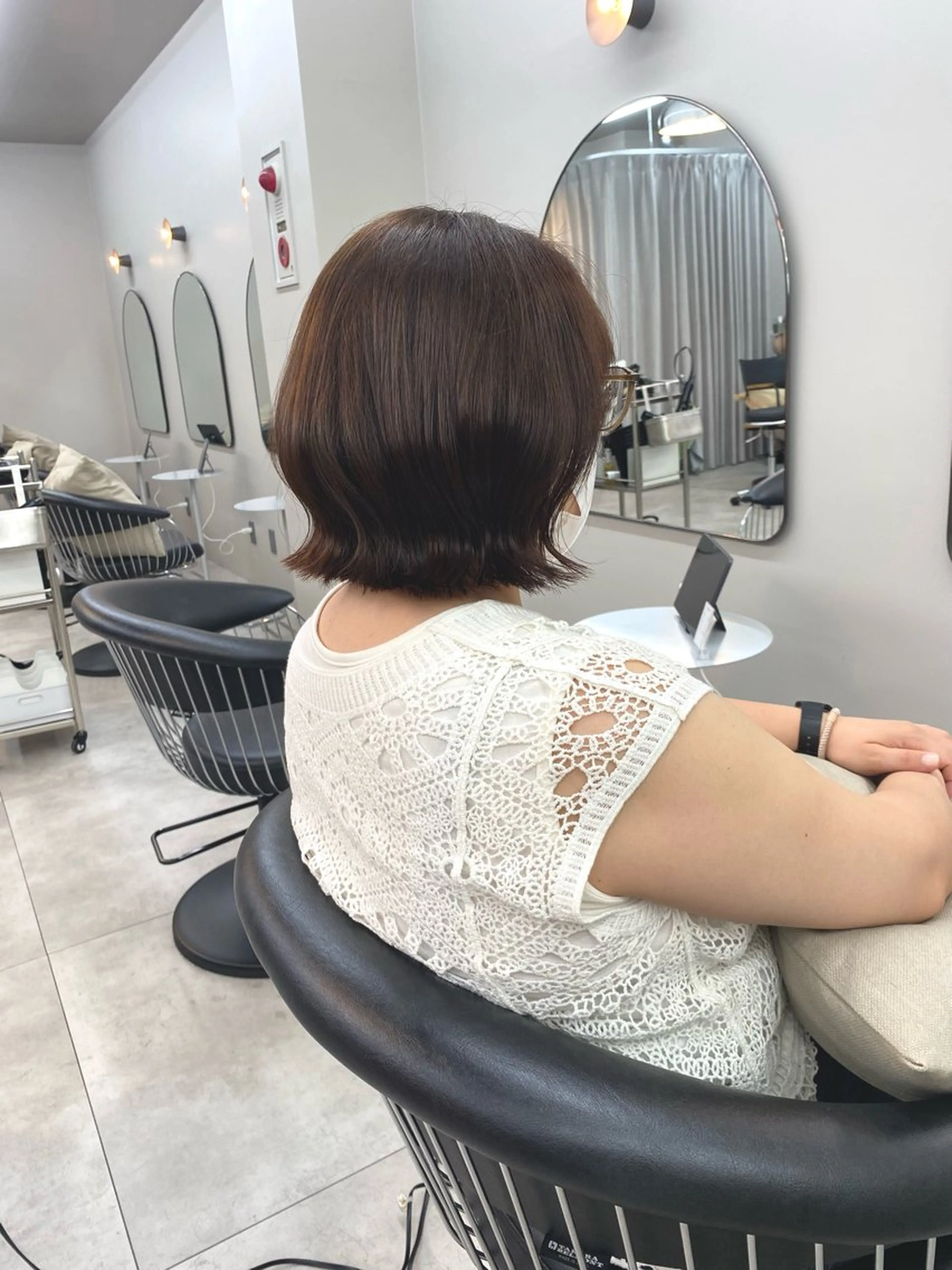 ミディアム ボブ くびれヘア enny 清澄白河所属・石坂 るみなのヘアスタイル