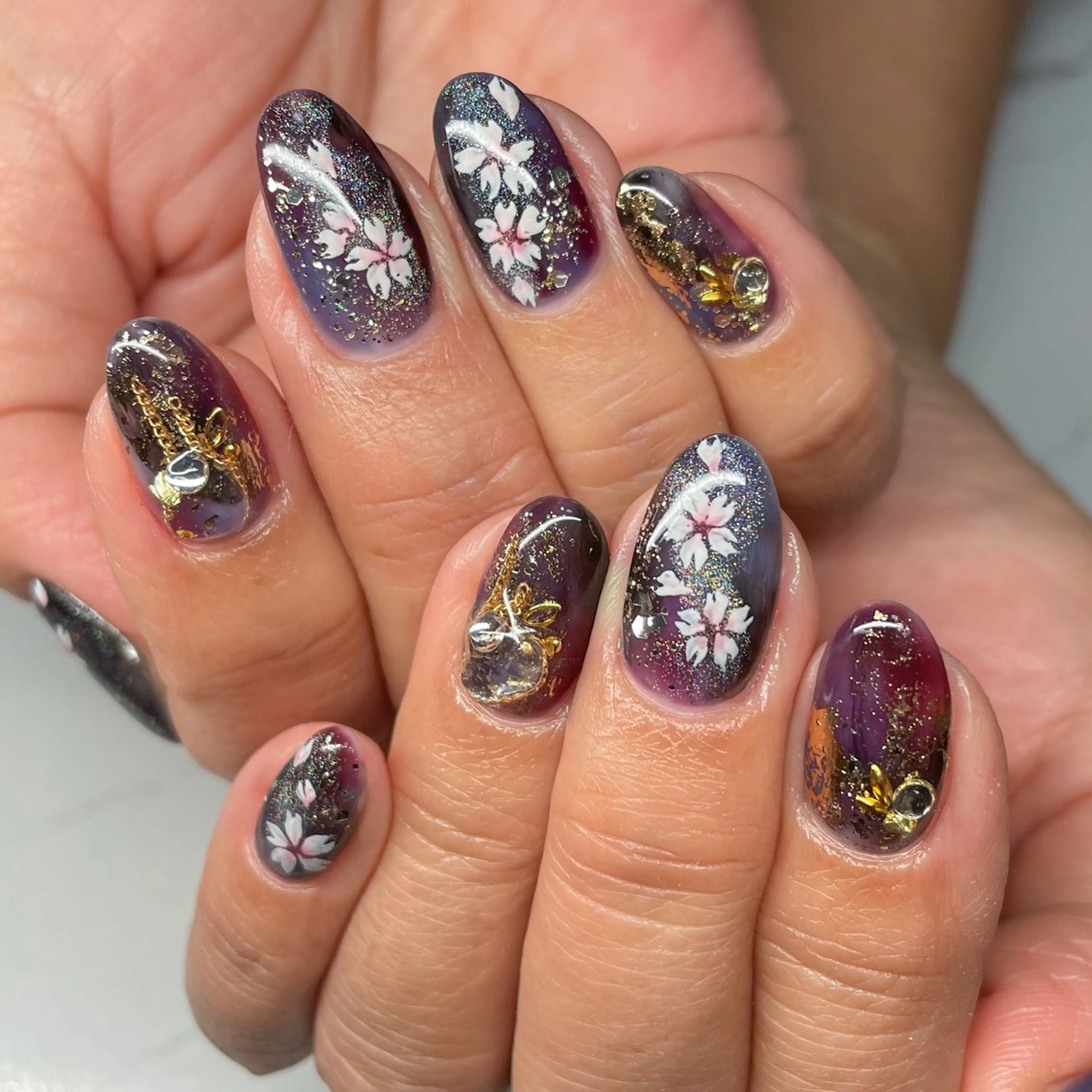 ネイル アートネイル フットネイル ジェルネイル ロングネイル マグネットネイル ハンドネイル Nail salon Amicalのネイルデザイン