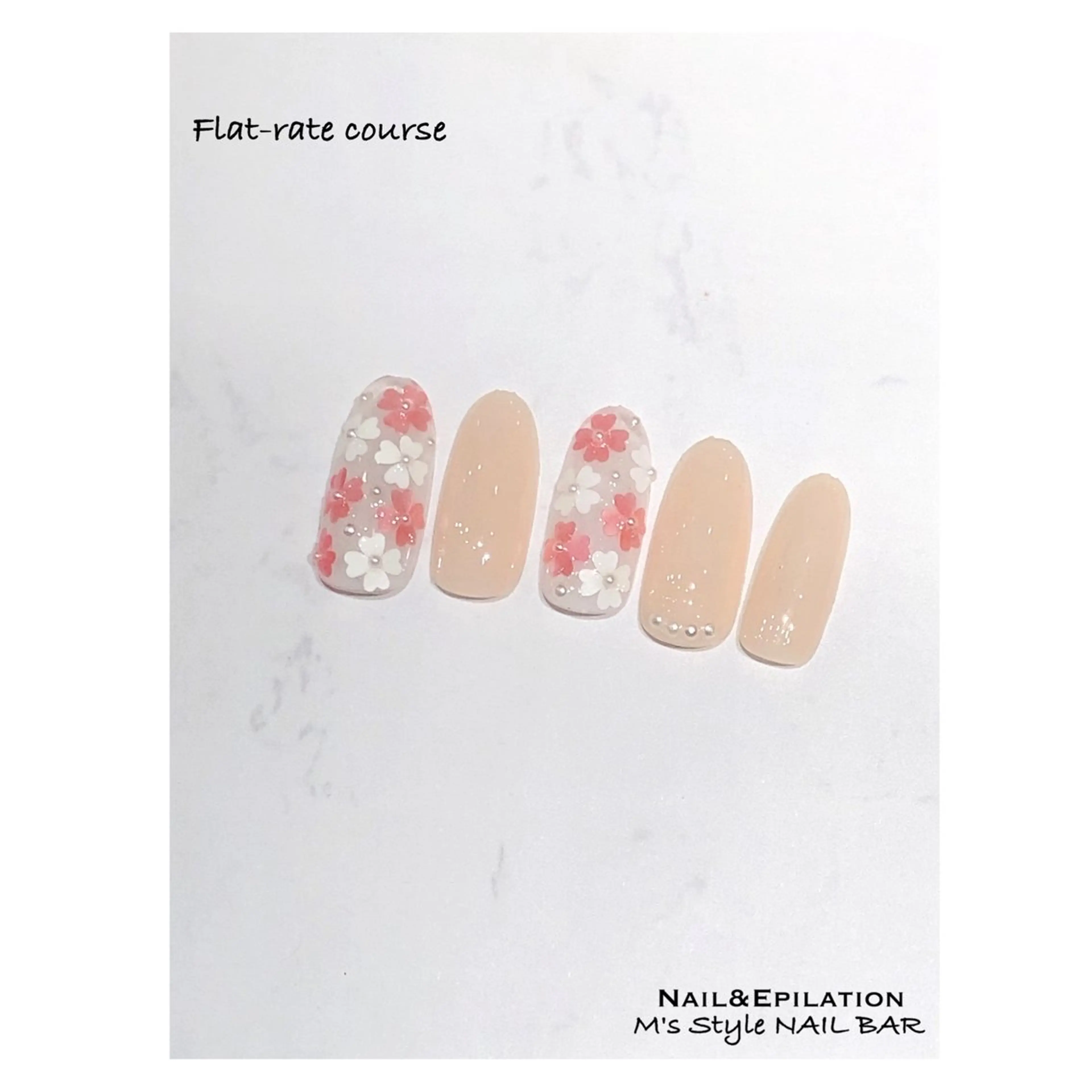 ネイル 成人式 フラワーネイル フットネイル フレンチネイル ジェルネイル ハンドネイル M's Style NAIL BARのエステ・リラクイメージ