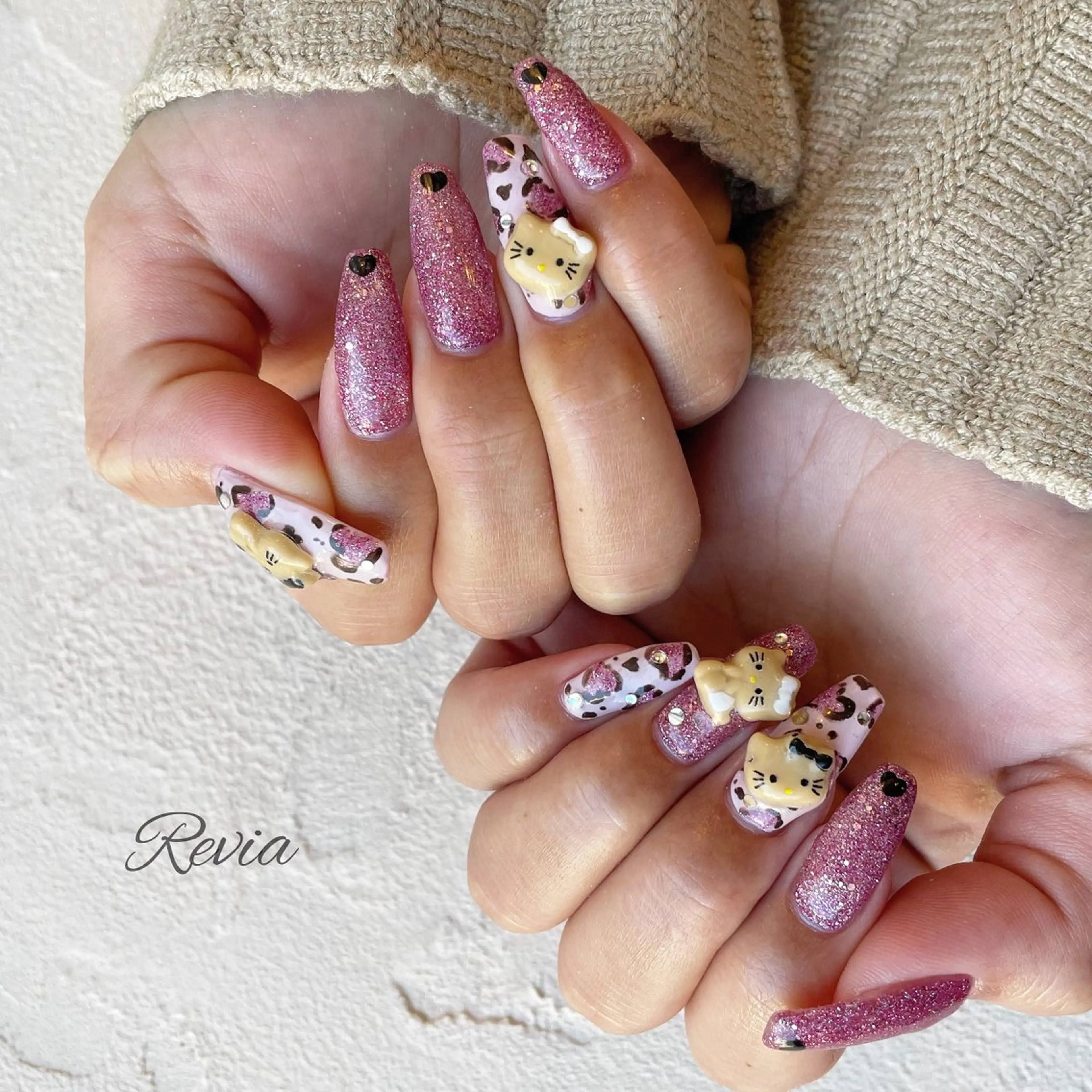 ネイル 持ち込み ハンドネイル revia所属・ERI Nailistのネイルデザイン