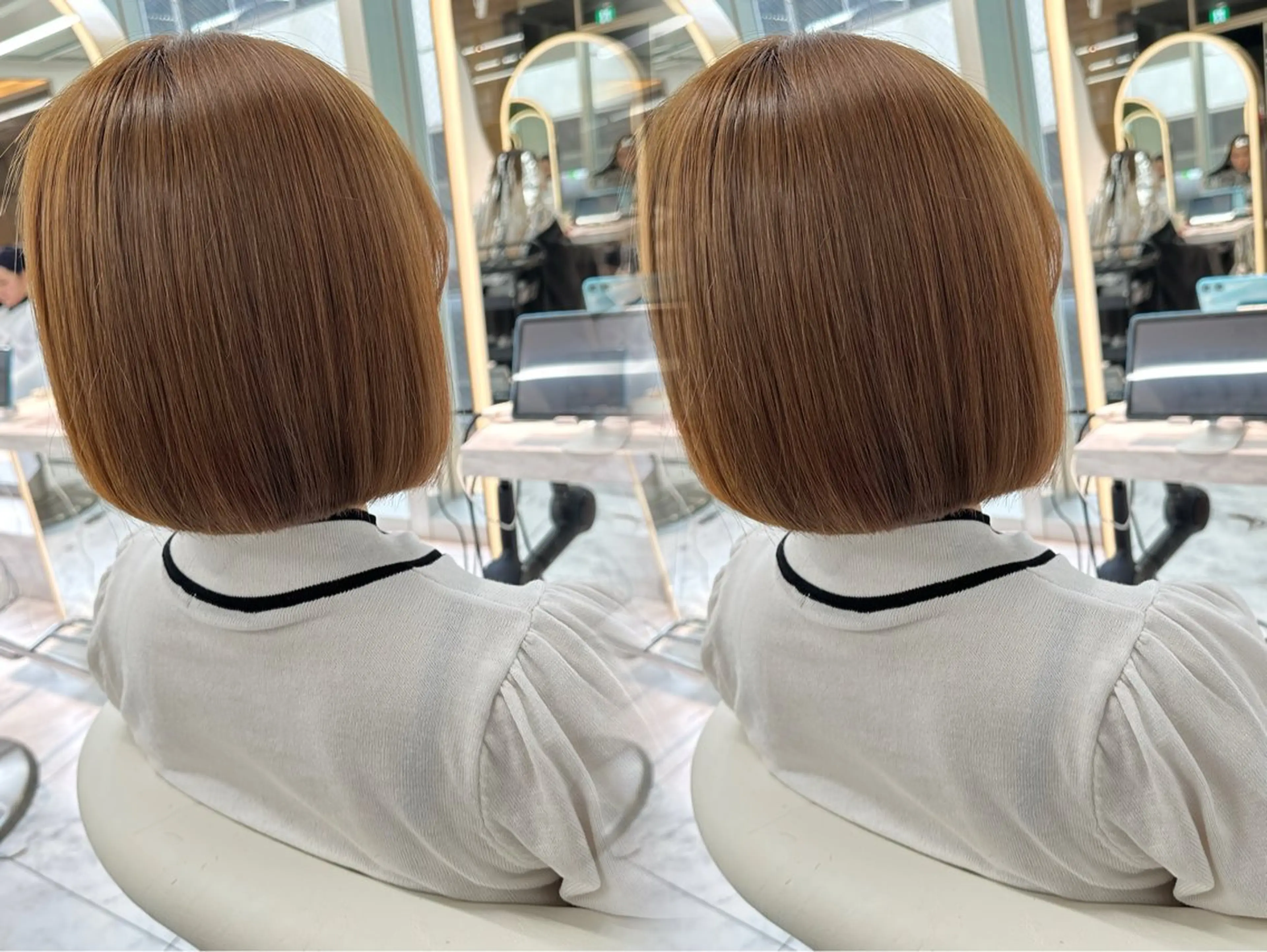 ショート ボブ カット ヘアカラー トリートメント 🍒楓🍒北九州1 艶カラー作る人🎨のヘアスタイル