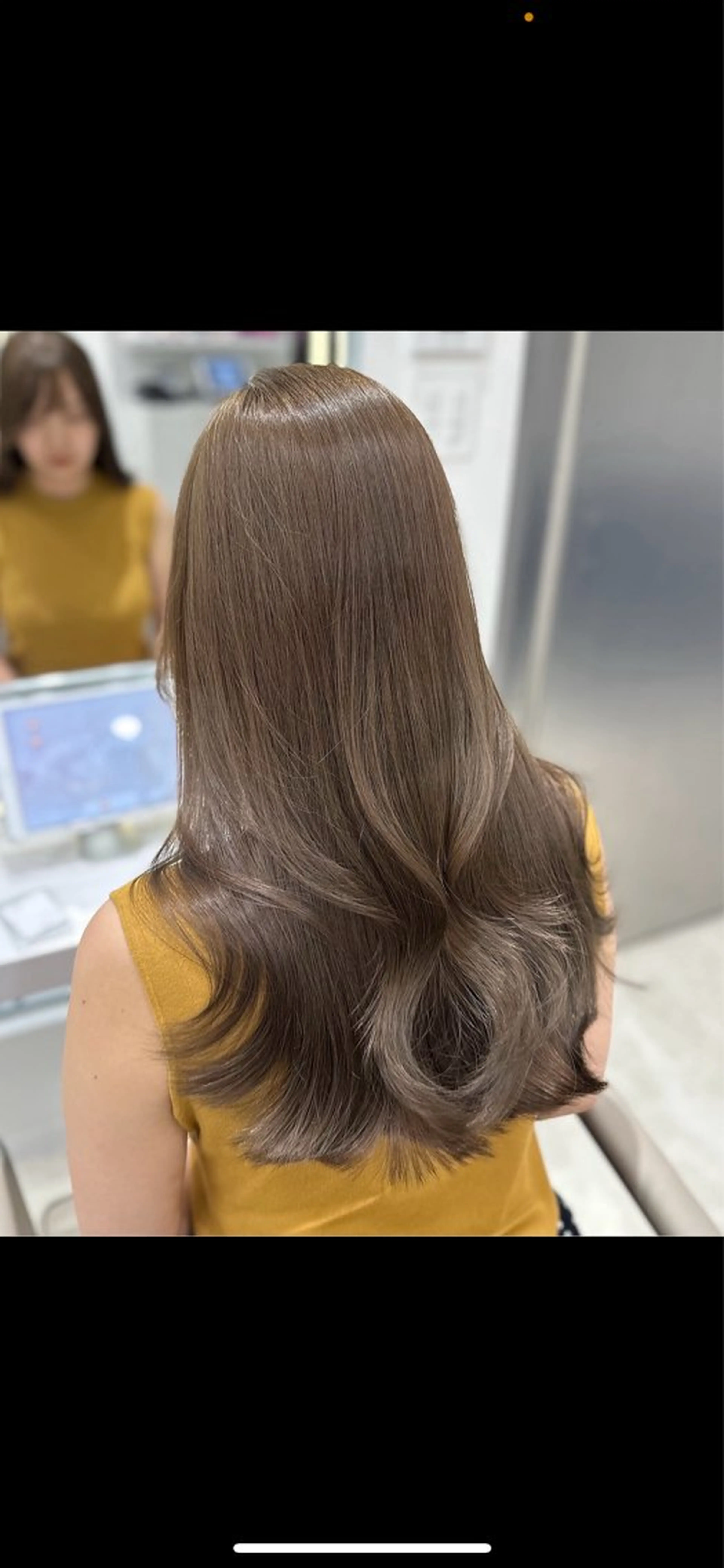 ロング カット ヘアカラー トリートメント IVE所属・透け感カラー 髪質改善🫧Annaのヘアスタイル