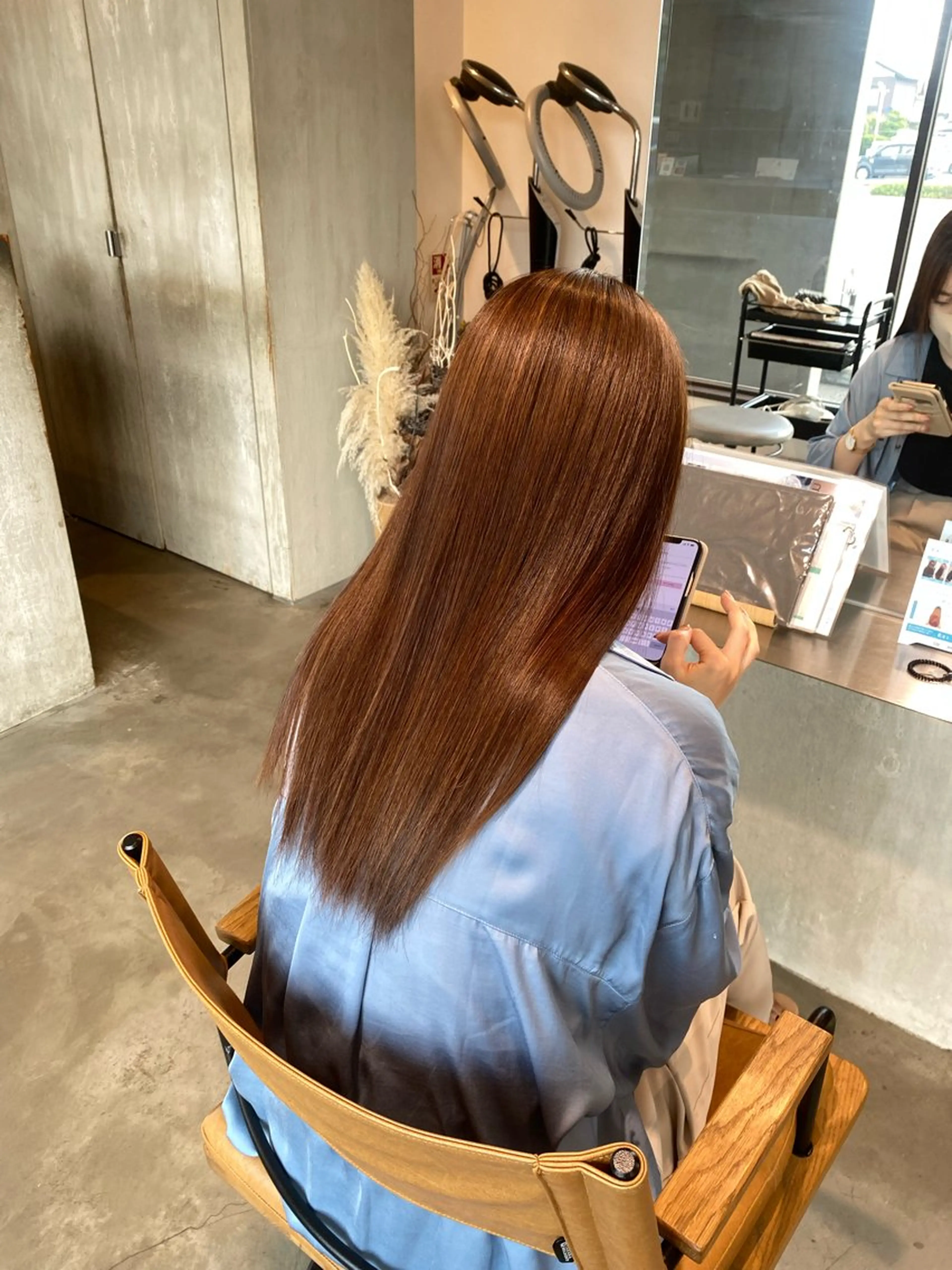 ロング カラー ヘアカラー トリートメント 透明感カラー 天羅のヘアスタイル