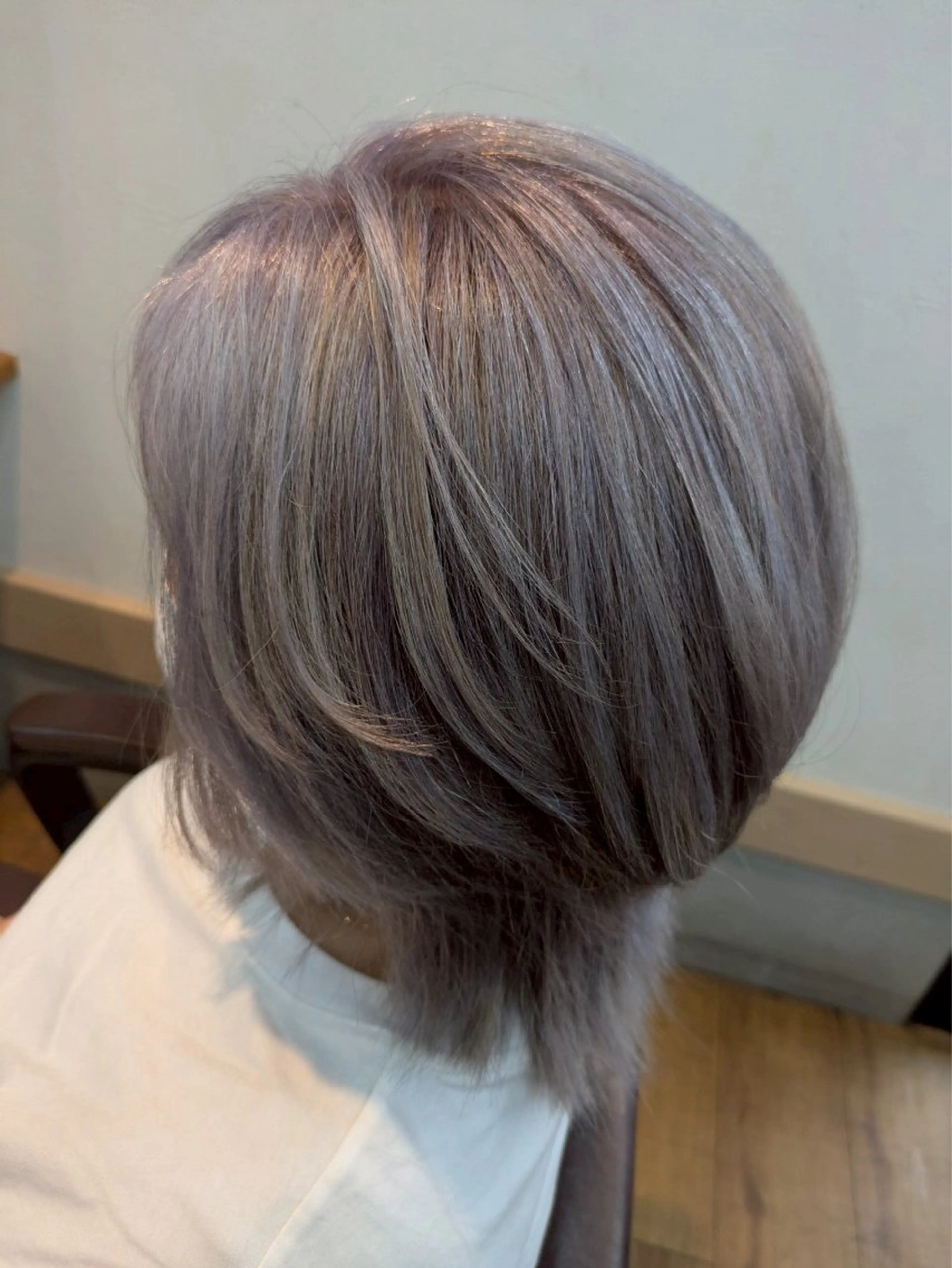 ミディアム カラー 髪質改善 UN BLEACHのヘアスタイル
