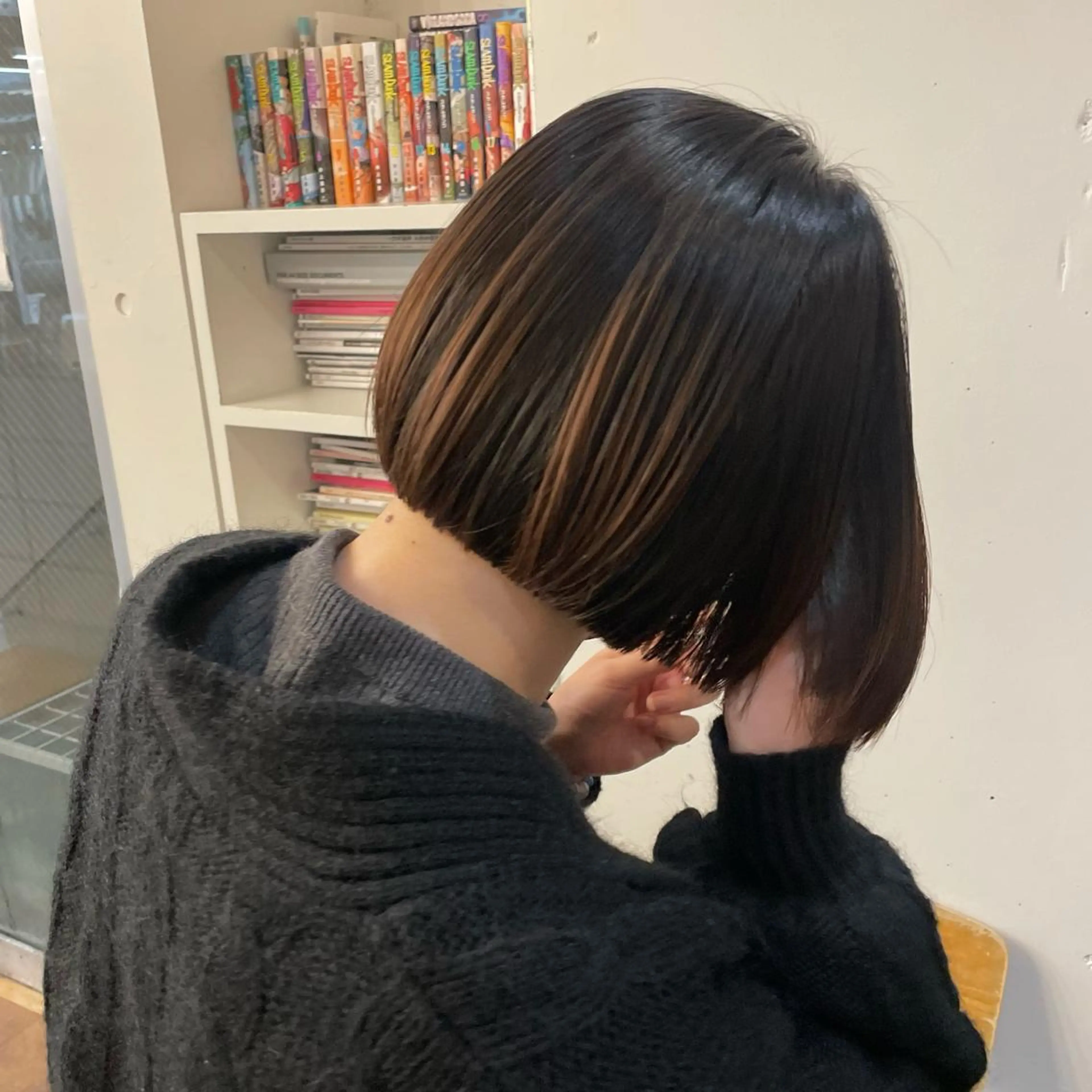 ショート カラー fifth所属・センターパート／マッ シュ／パーマ　あさみのヘアスタイル