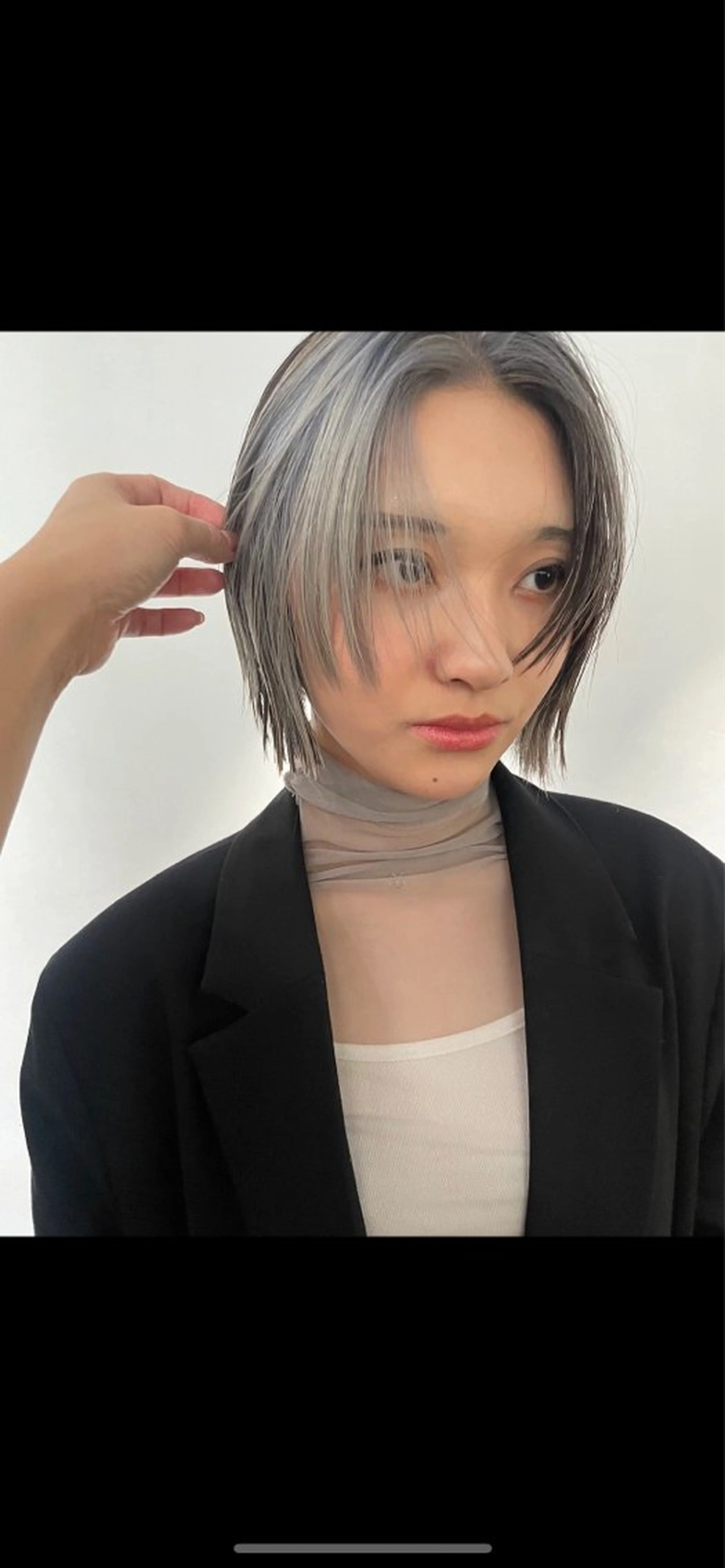 ショート カラー ブリーチ デザインカラー ハイトーンカラー HIBIKI/原宿 ハッシュカット🪄のヘアスタイル