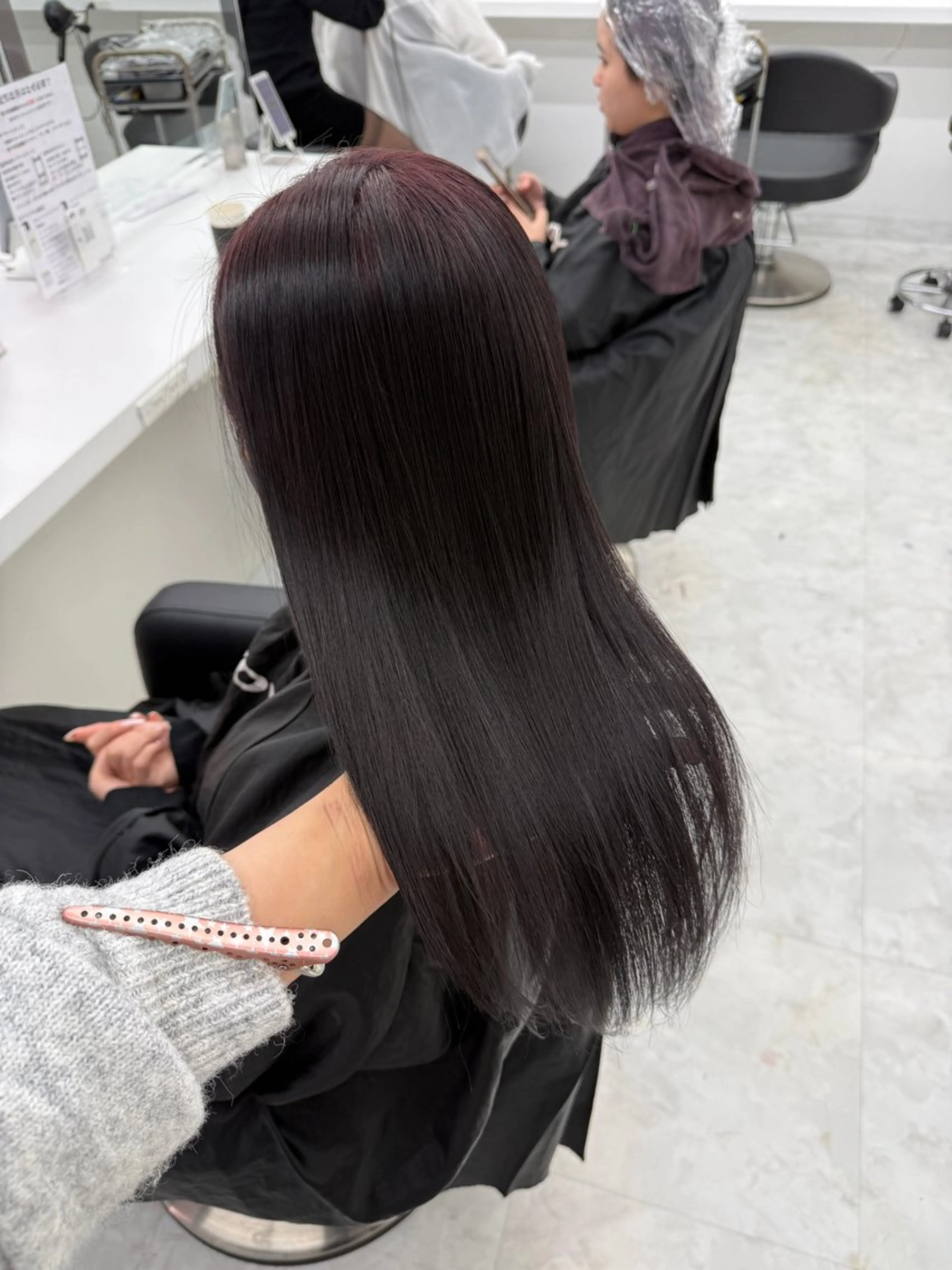 セミロング カラー ヘアアレンジ カット ヘアカラー トリートメント ヘッドスパ ヘアセット 🎀Girly艶髪カ ラー🎀Harukaのヘアスタイル