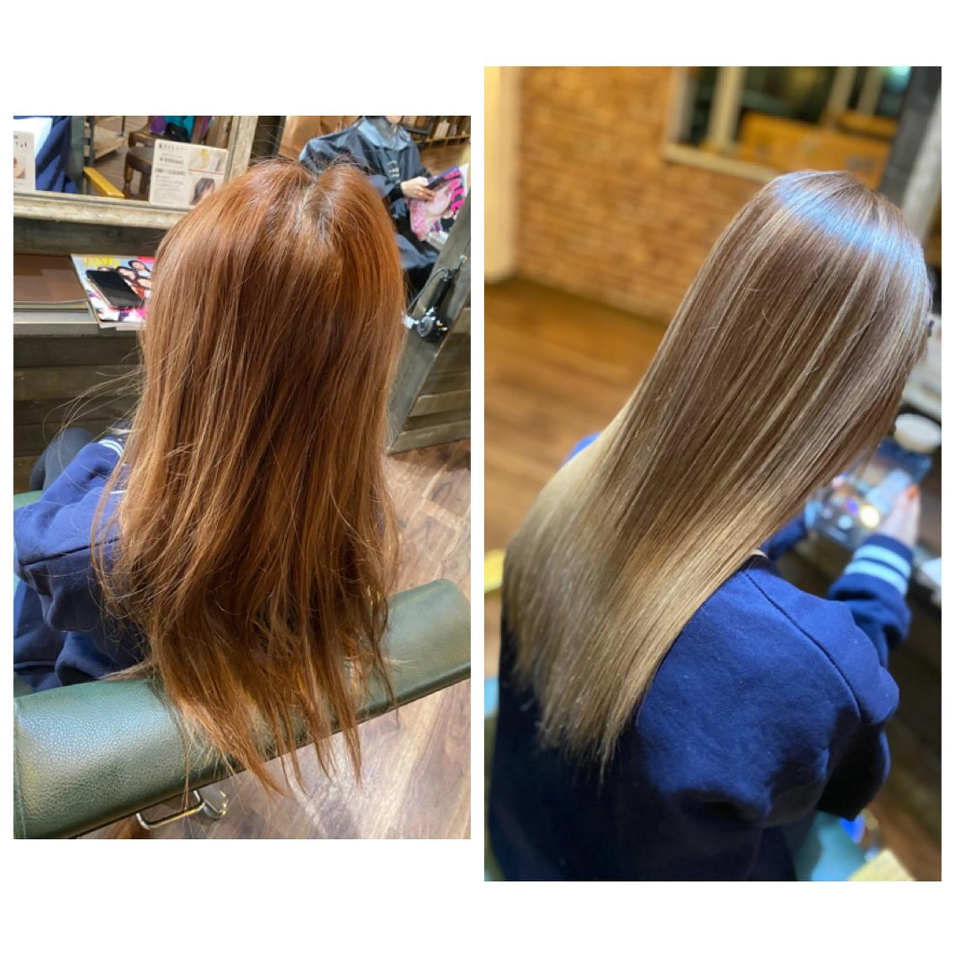 ロング カラー バレイヤージュ ベージュカラー ブリーチ グラデーションカラー ハイライトカラー 銀座/ダブルカラー/ レイヤーカット/高梨のヘアスタイル