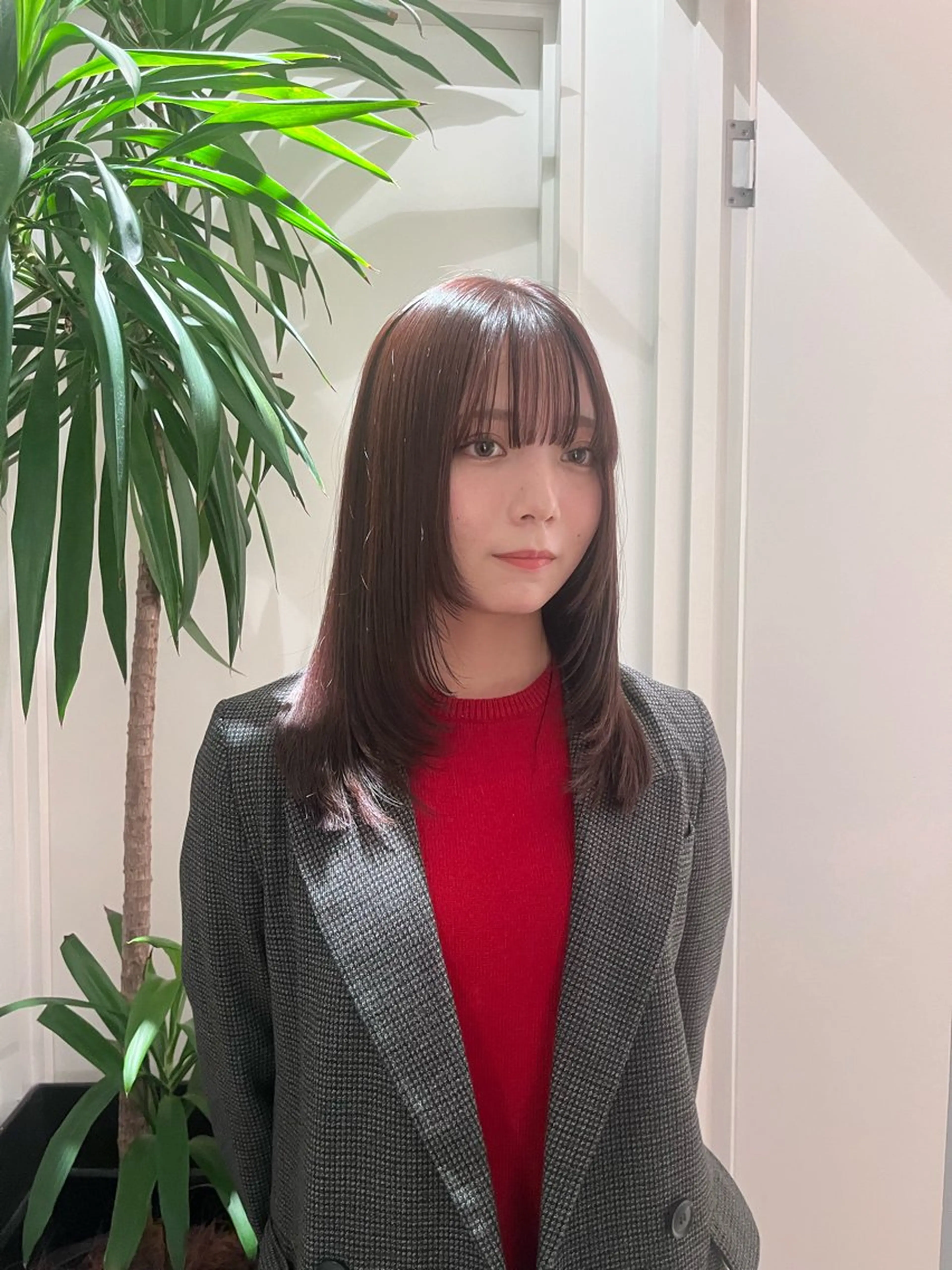 ミディアム パーマ カット 縮毛矯正 tricca daikanyama所属・レイヤーカット/ボブ ❄️長尾朋弥❄️のヘアスタイル