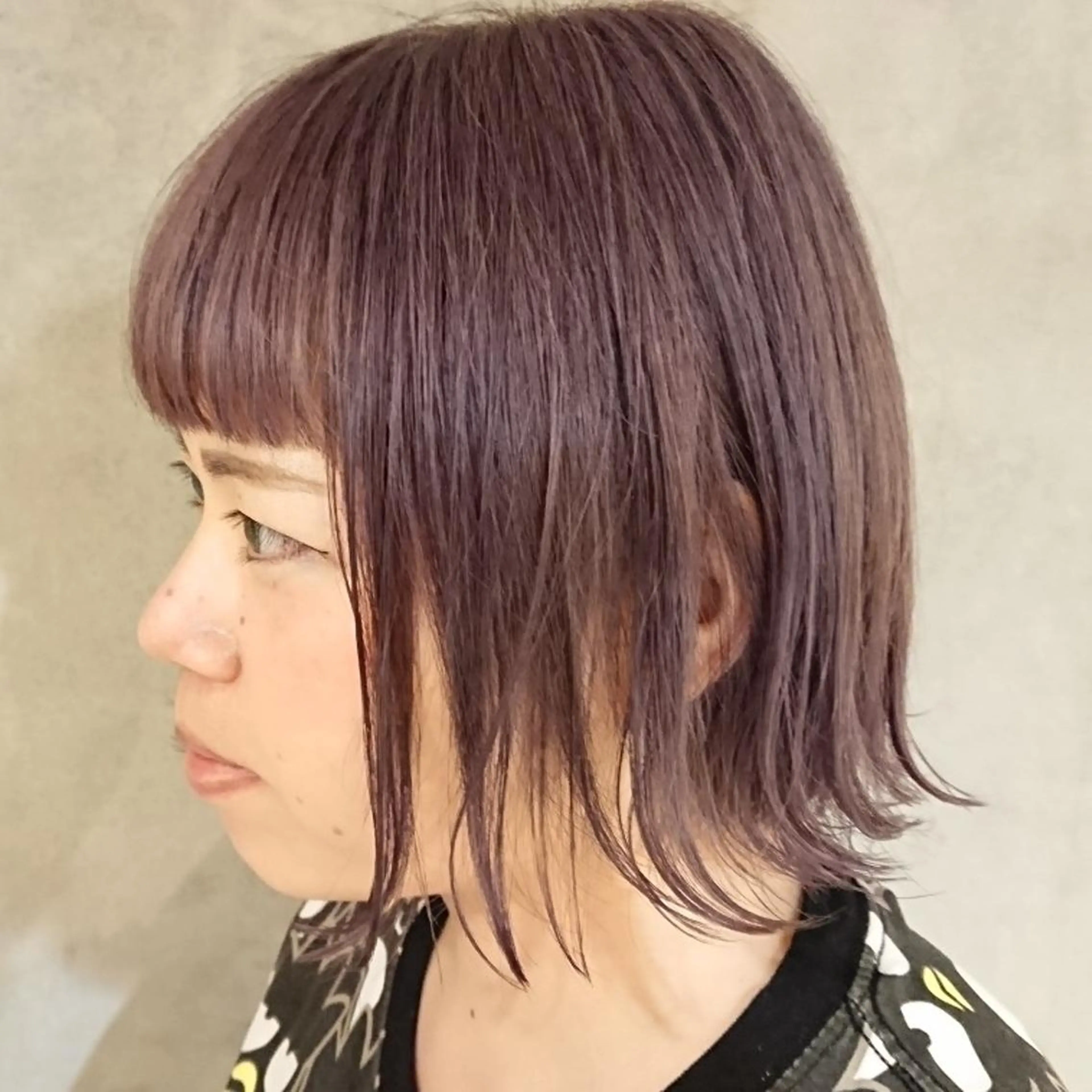 ショート カラー ベージュカラー ブリーチ 透明感カラー ラベンダーカラー ラベンダーベージュ coii コイ【原宿/表参道】のヘアスタイル