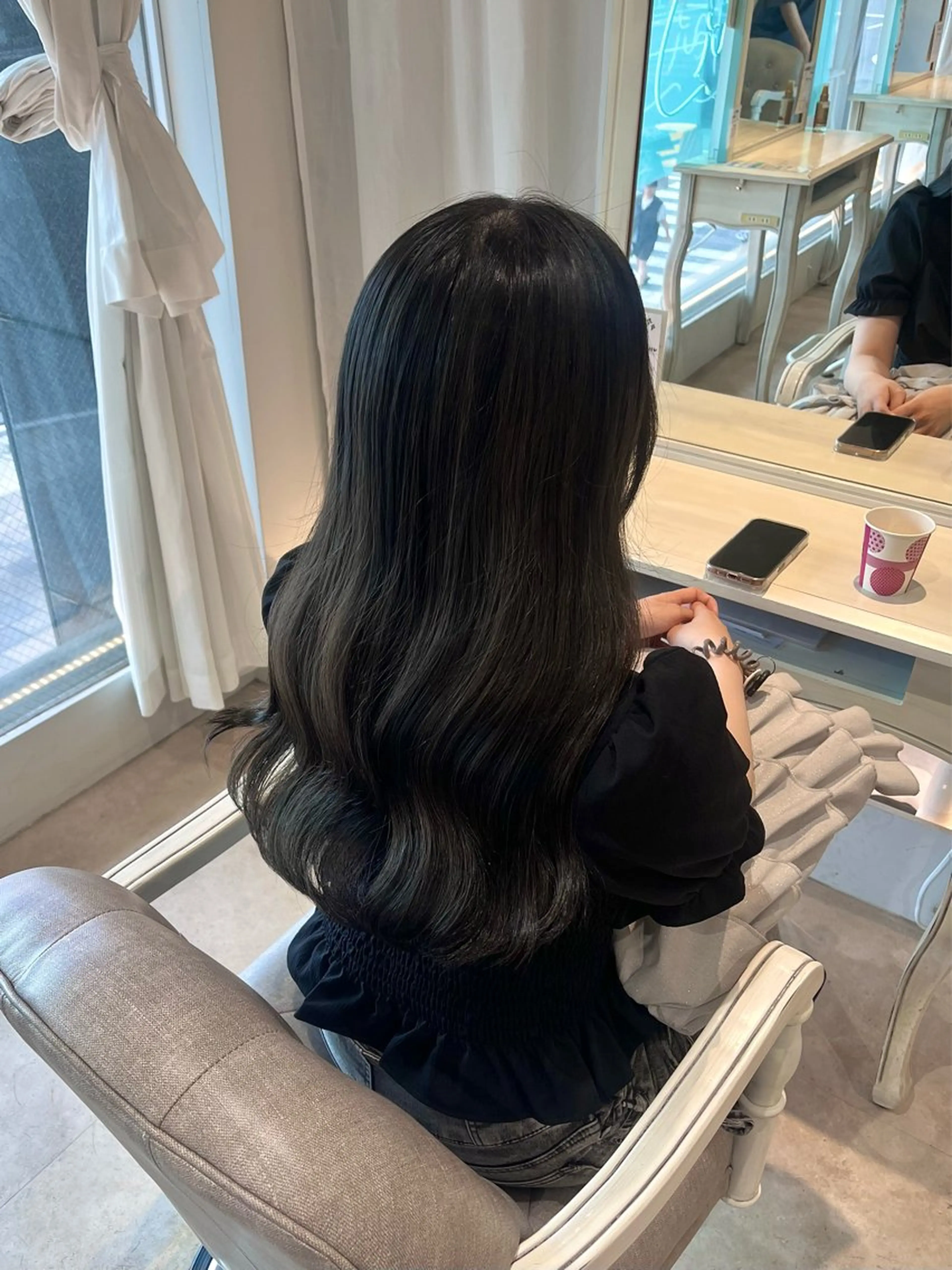 ロング カラー カット ヘアカラー トリートメント rio / CreBiA /名駅のヘアスタイル