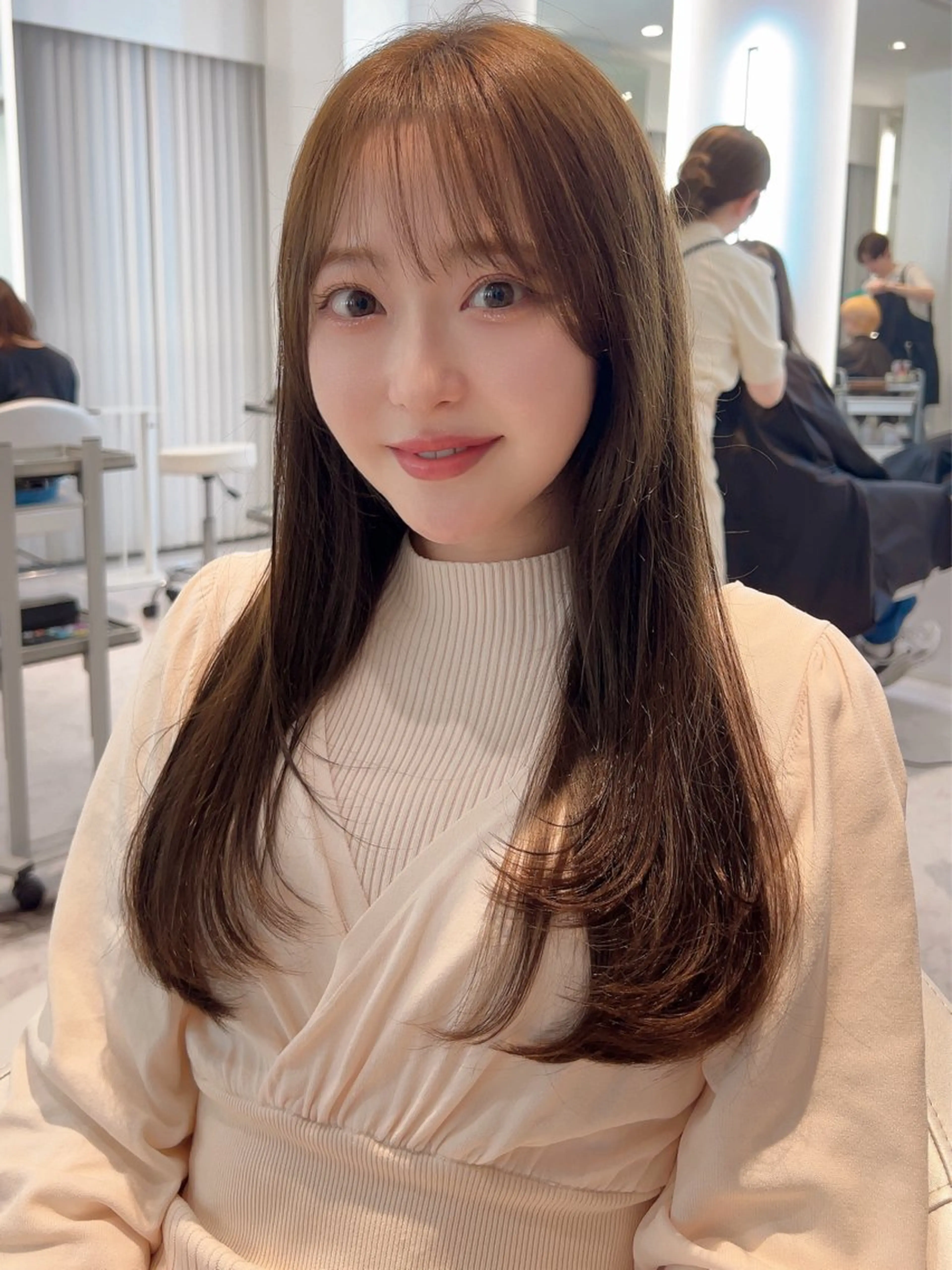 ロング カット ヘアカラー トリートメント ✨上品可愛い 時短艶髪/後藤✨のヘアスタイル