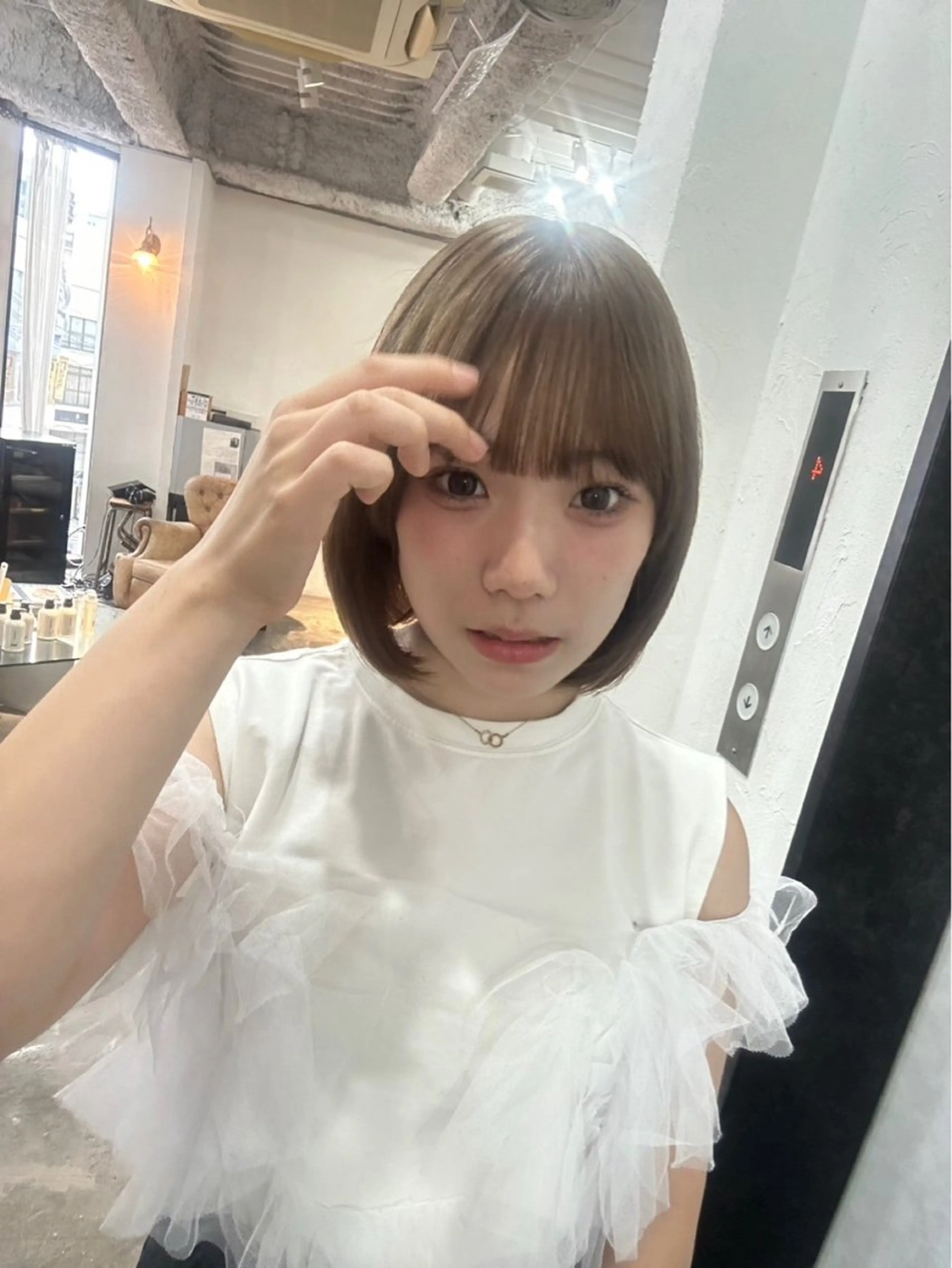 ショート カラー カラーモデル/ オザキリン🌻✨のヘアスタイル