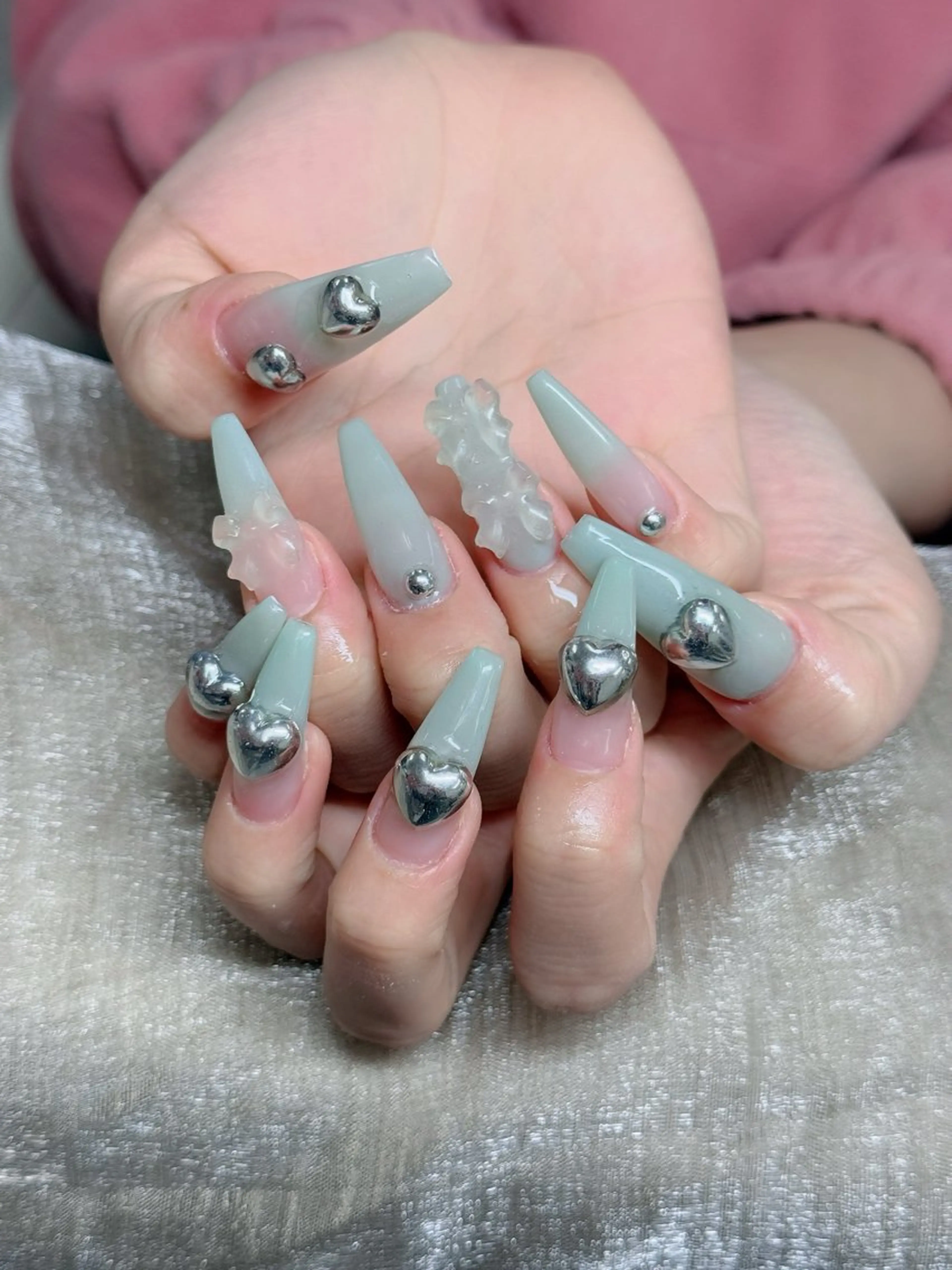 ネイル アートネイル フレンチネイル ジェルネイル 韓国ネイル マグネットネイル ハンドネイル Lenie Nail okubo所属・Lenie Nail Okuboのネイルデザイン