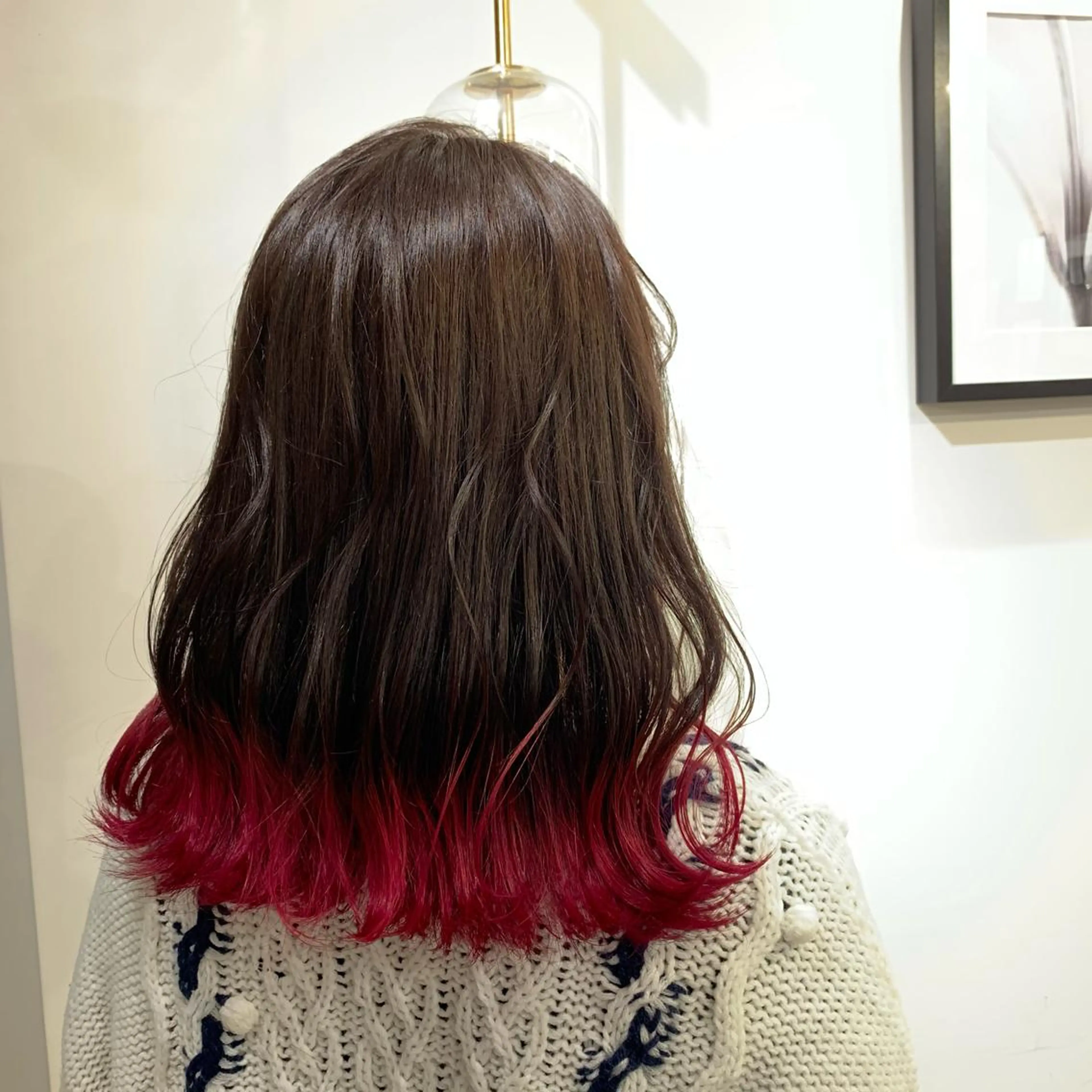 セミロング カラー 美容室moon所属・韓国スタイル🇰🇷 annaのヘアスタイル