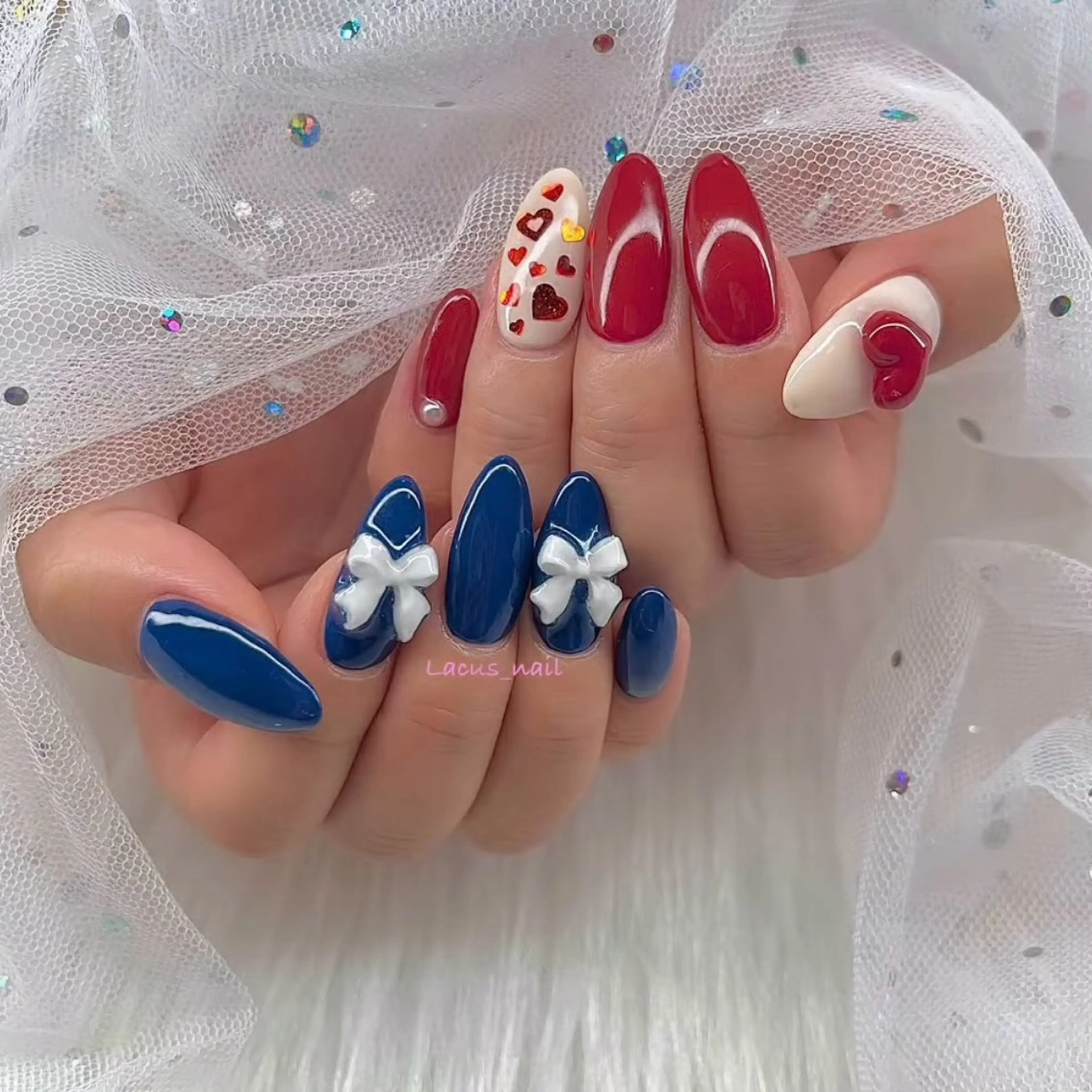 ネイル アートネイル スカルプネイル Nail Salon Lacusのネイルデザイン