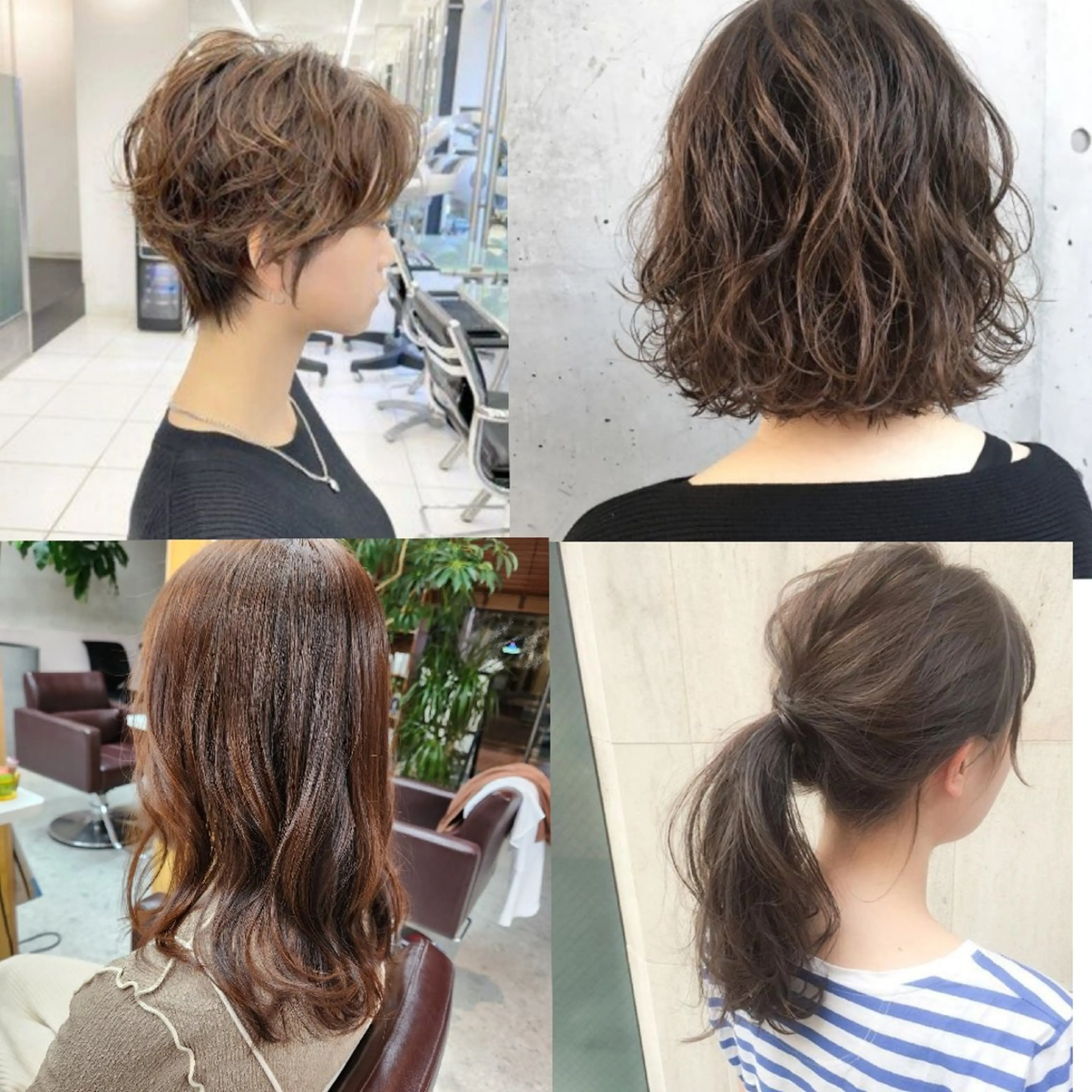 【ショート~ミディアム向け】結んだ時も素敵に✨伸ばしかけヘアにも🎀素髪パーマの写真