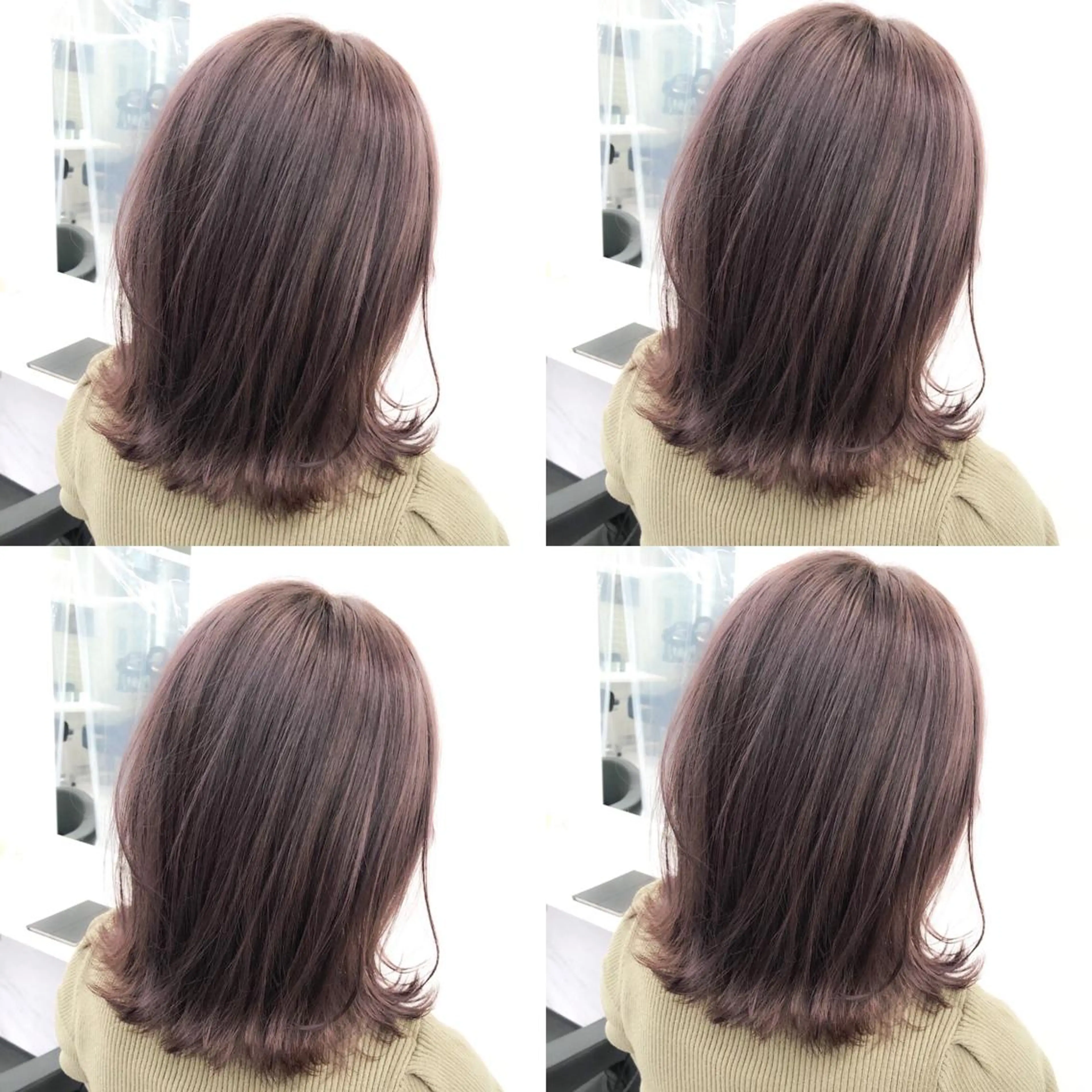 セミロング カラー カット ヘアカラー 🌈ハイトーン×暗髪 🦄TAKUMI🦄のヘアスタイル