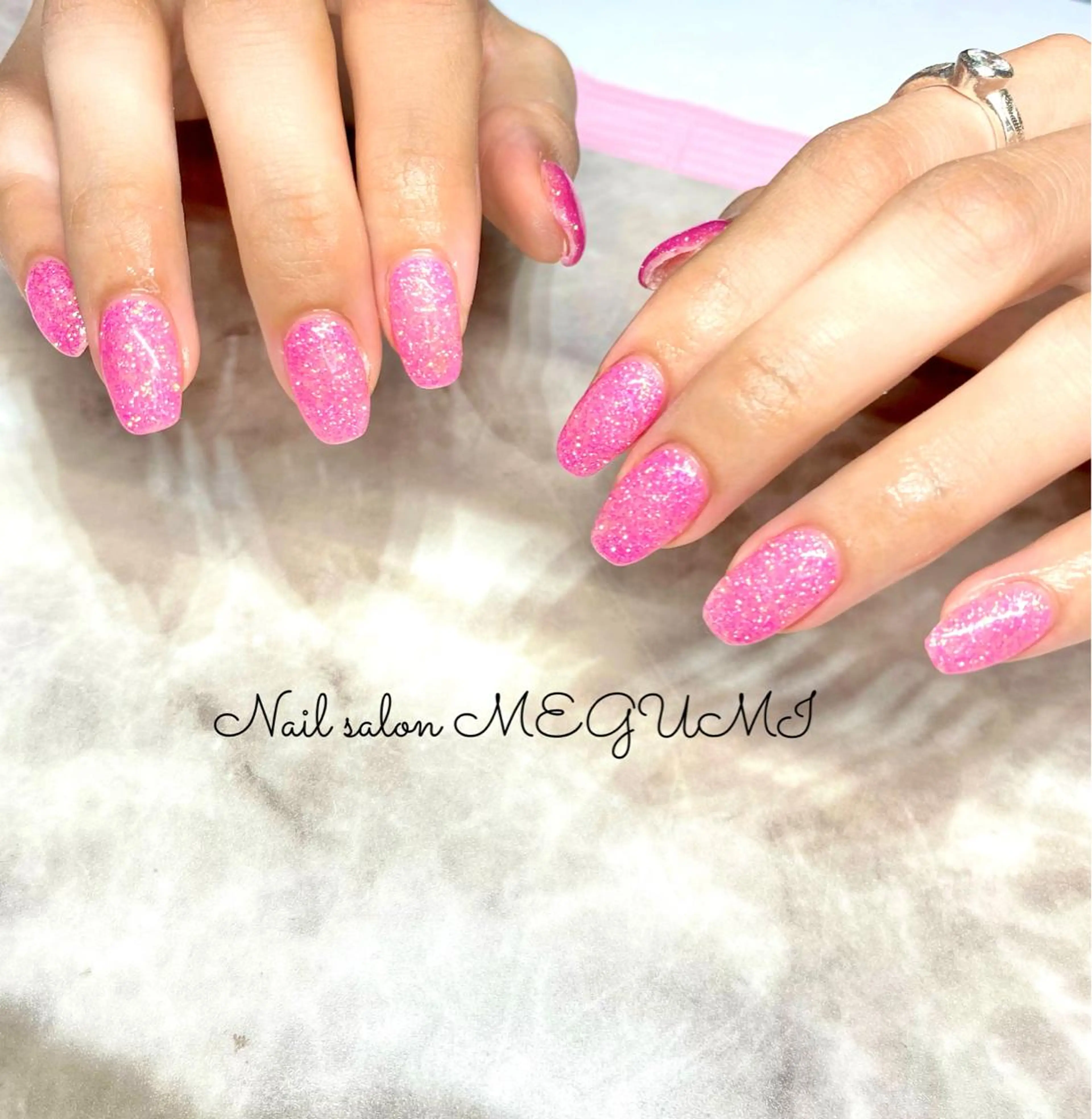 ネイル ラメ(グリッター) ワンカラーネイル Nail salon MEGUMIのネイルデザイン