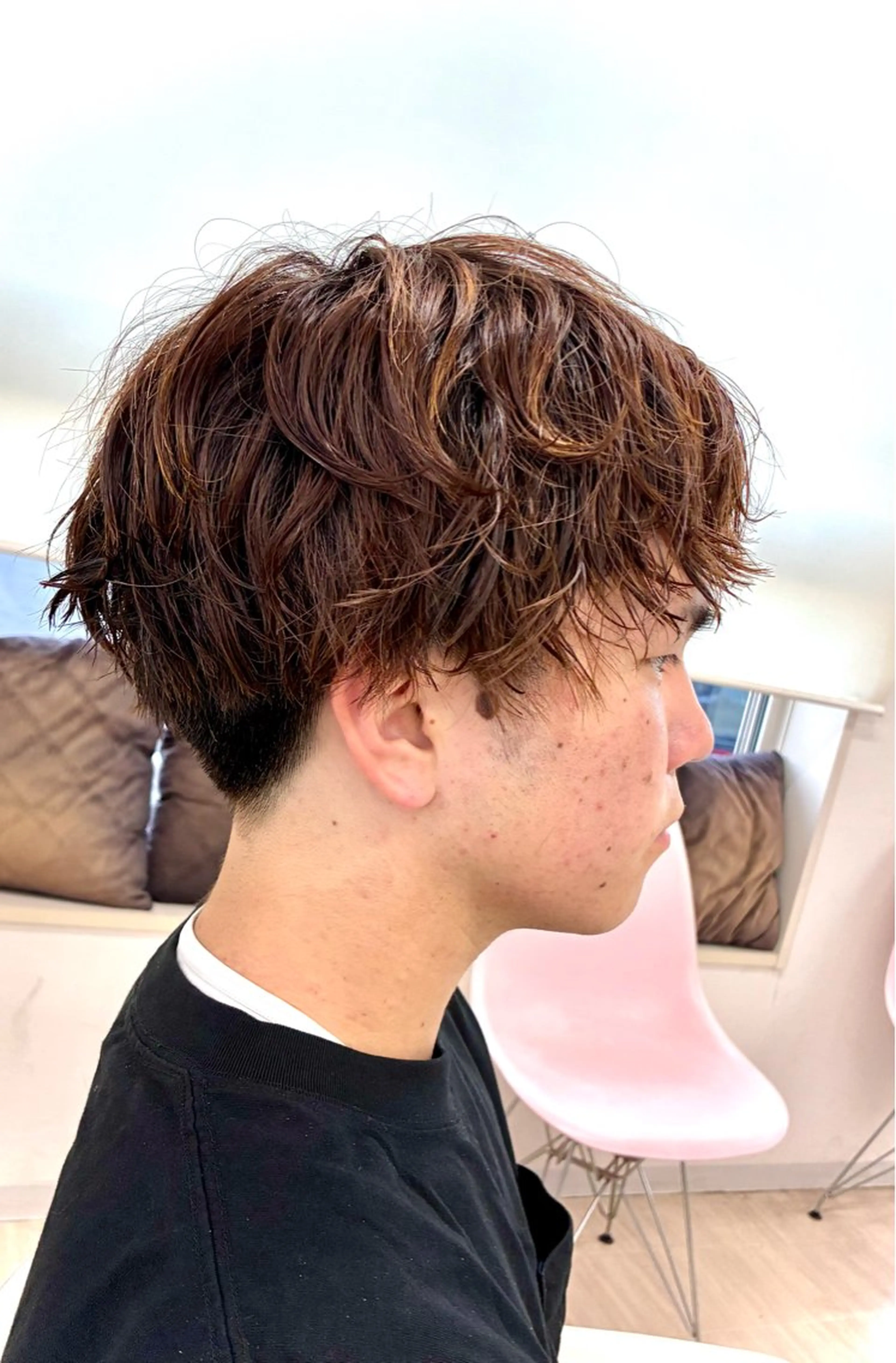 ショート パーマ メンズ メンズパーマ ニュアンスパーマ カット パーマ Garden小山店所属・garden小山店 Yuka🌿のヘアスタイル