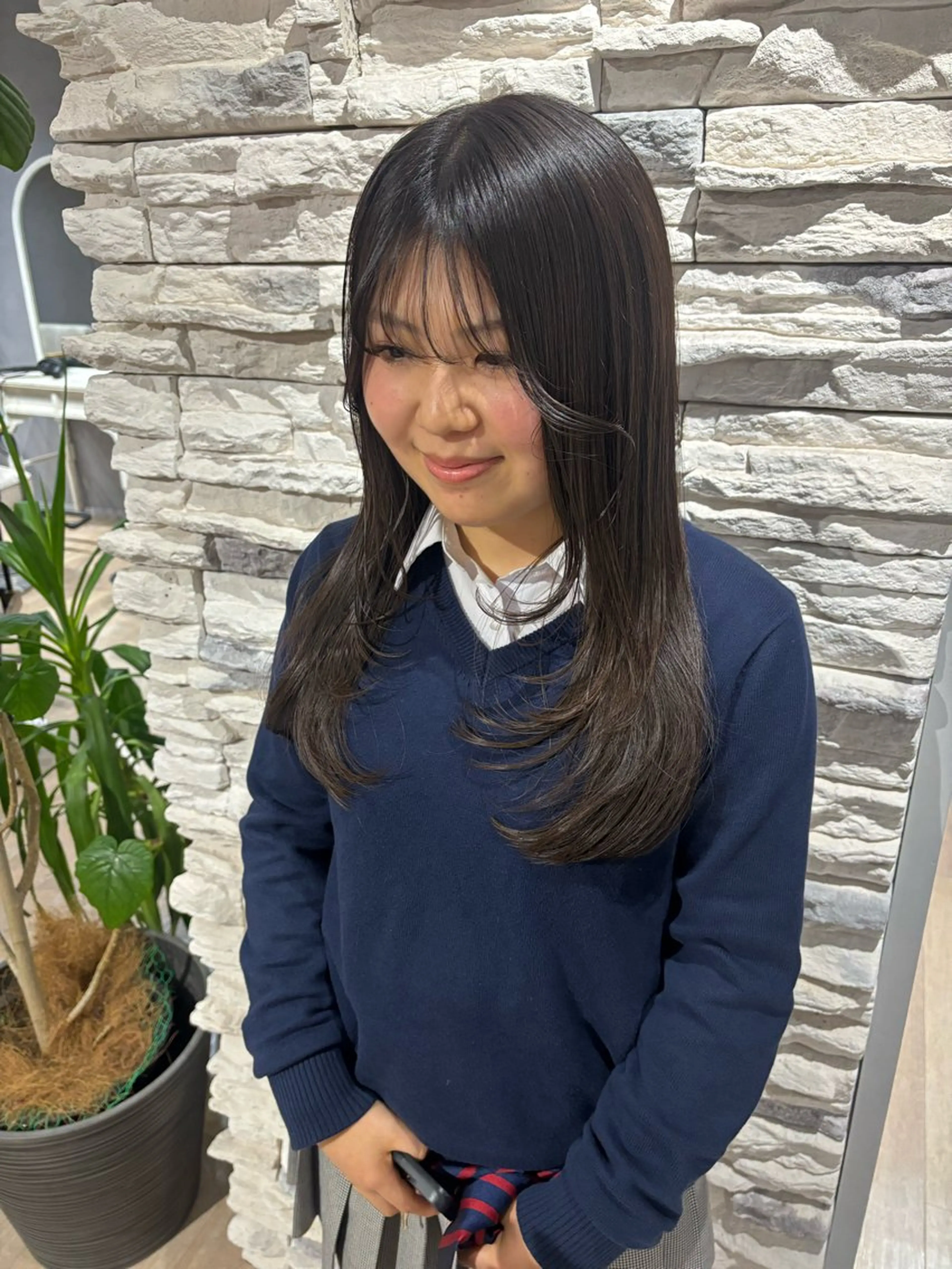 ロング 顔周りカット レイヤーカット カット Maki /カラー/ブリーチのヘアスタイル