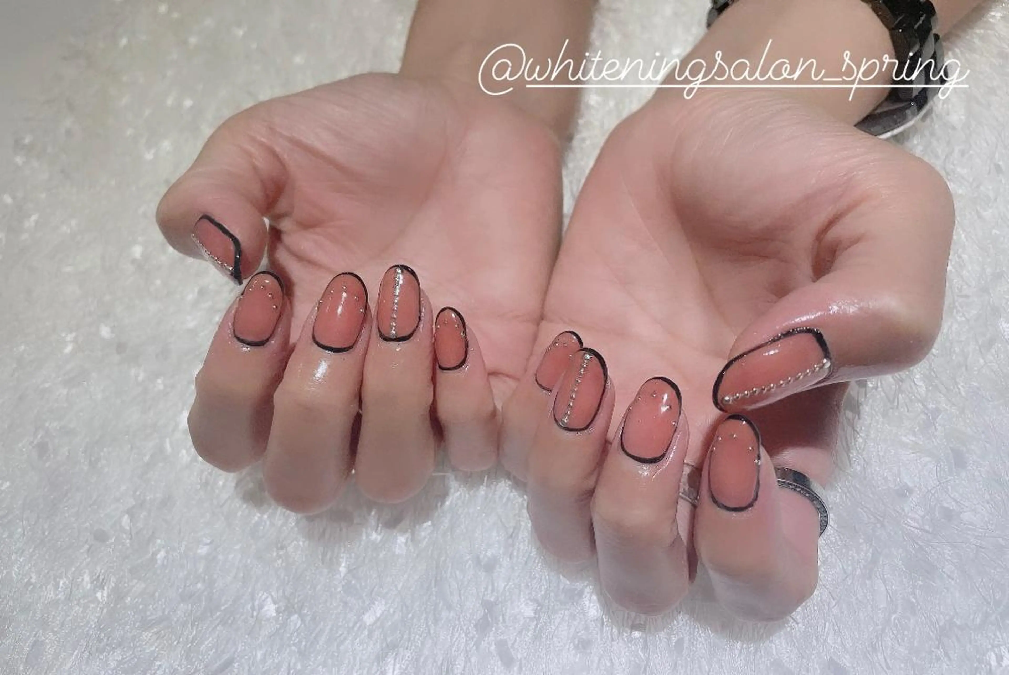 ネイル フレンチネイル Nakao Hitomiのネイルデザイン