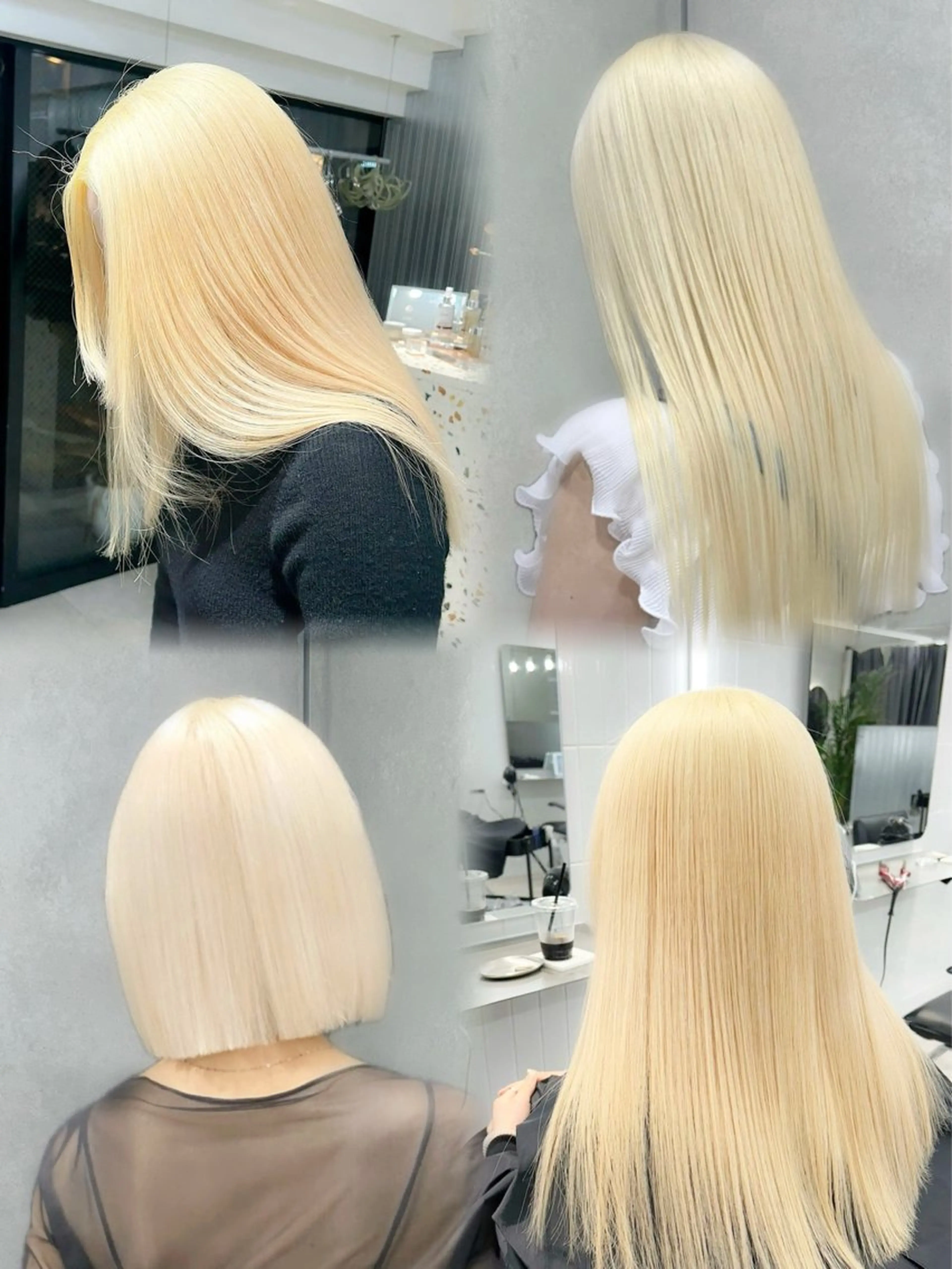 ロング カラー ヘアカラー トリートメント ヘッドスパ ヘアセット 🤍ハル🤍/モテ髪 ヘア🎀/ハイトーンのヘアスタイル