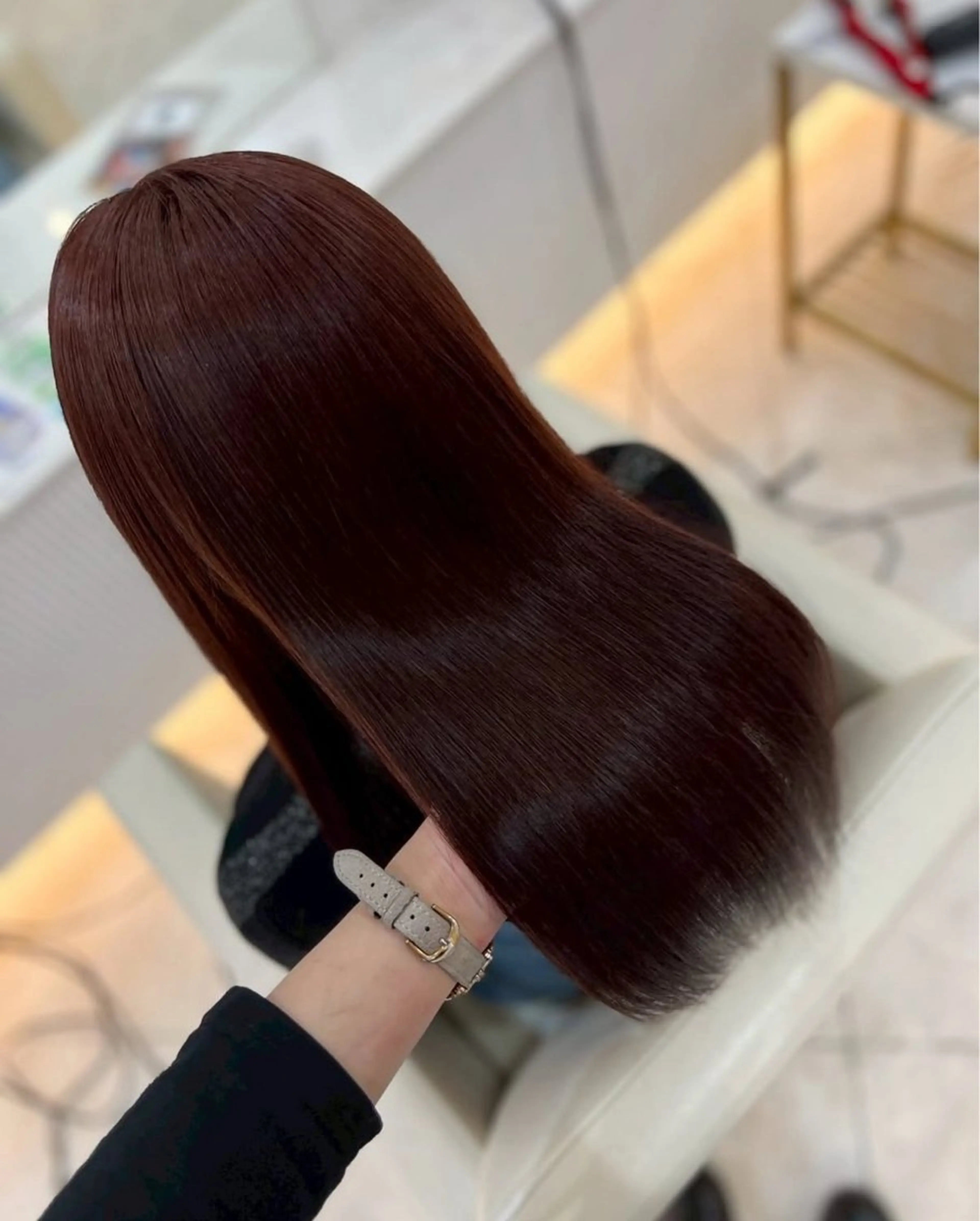 ロング カラー 髪質改善 ヘアカラー トリートメント arose久留米所属・山中 莉乃のヘアスタイル