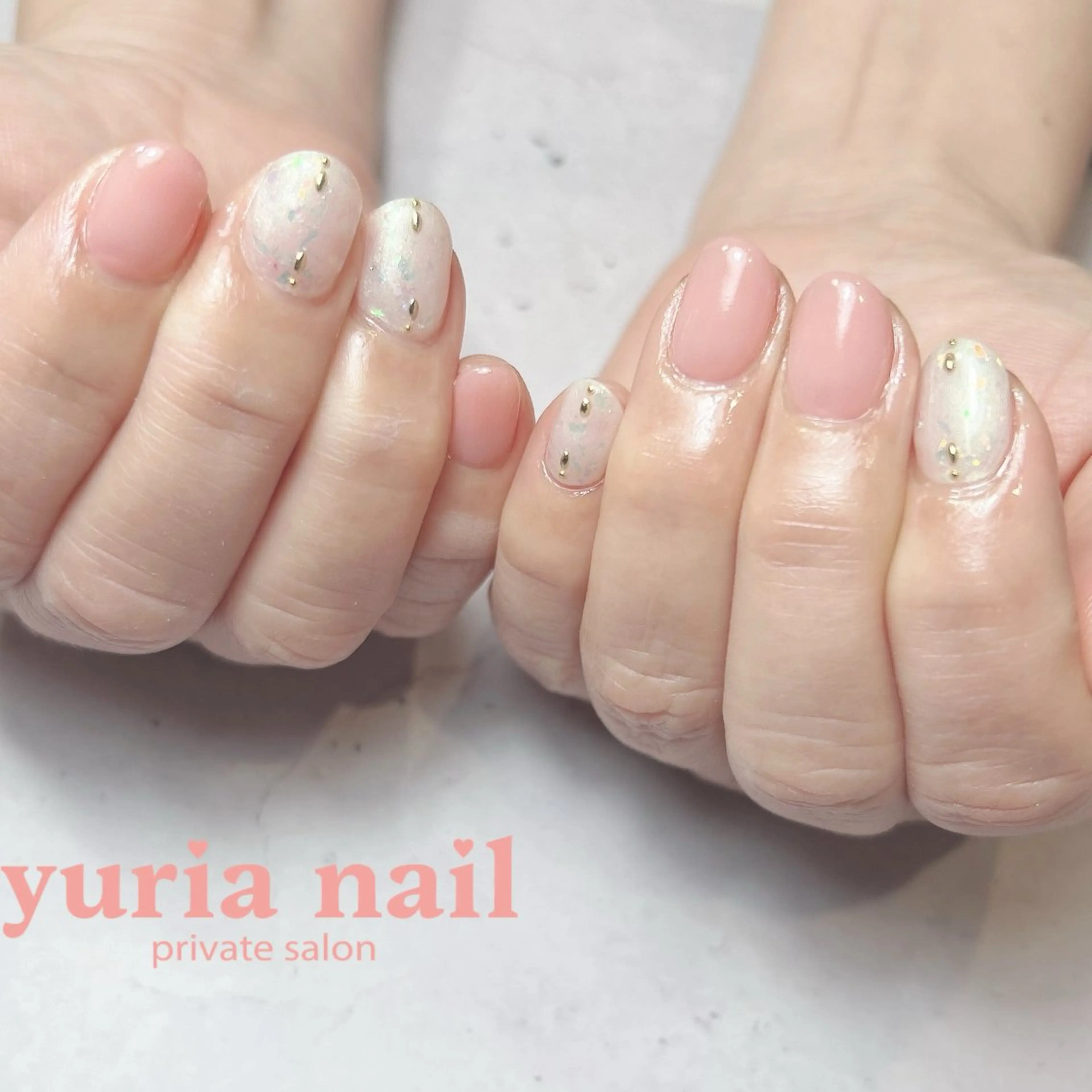 ネイル アートネイル ジェルネイル ピンク 春ネイル ホワイト ハンドネイル 小林 ゆりあのネイルデザイン