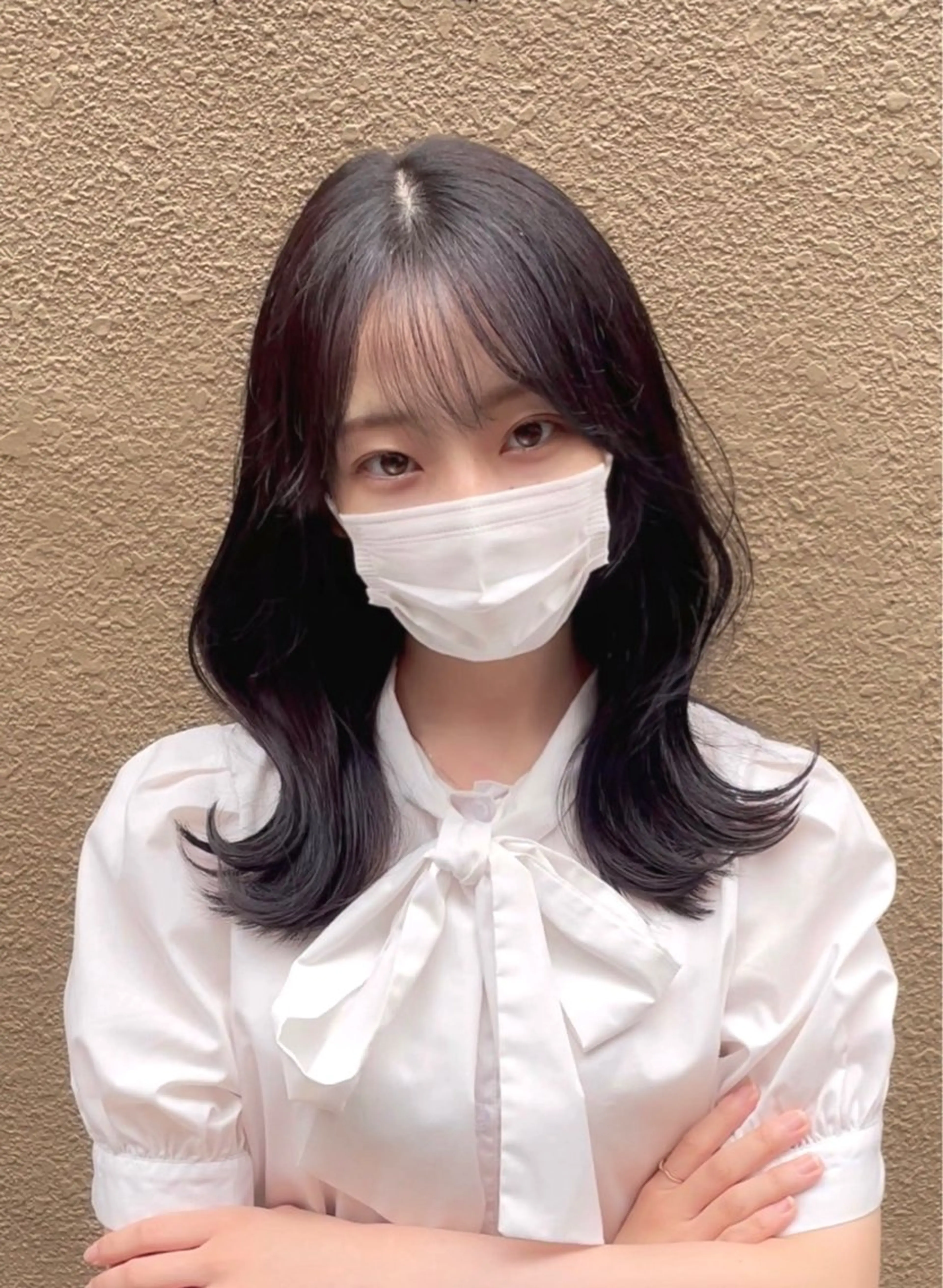 ミディアム くびれヘア カット ヘアカラー トリートメント liberté リベルテ所属・韓国ヘア/髪質改善 レイヤーカット/会田のヘアスタイル