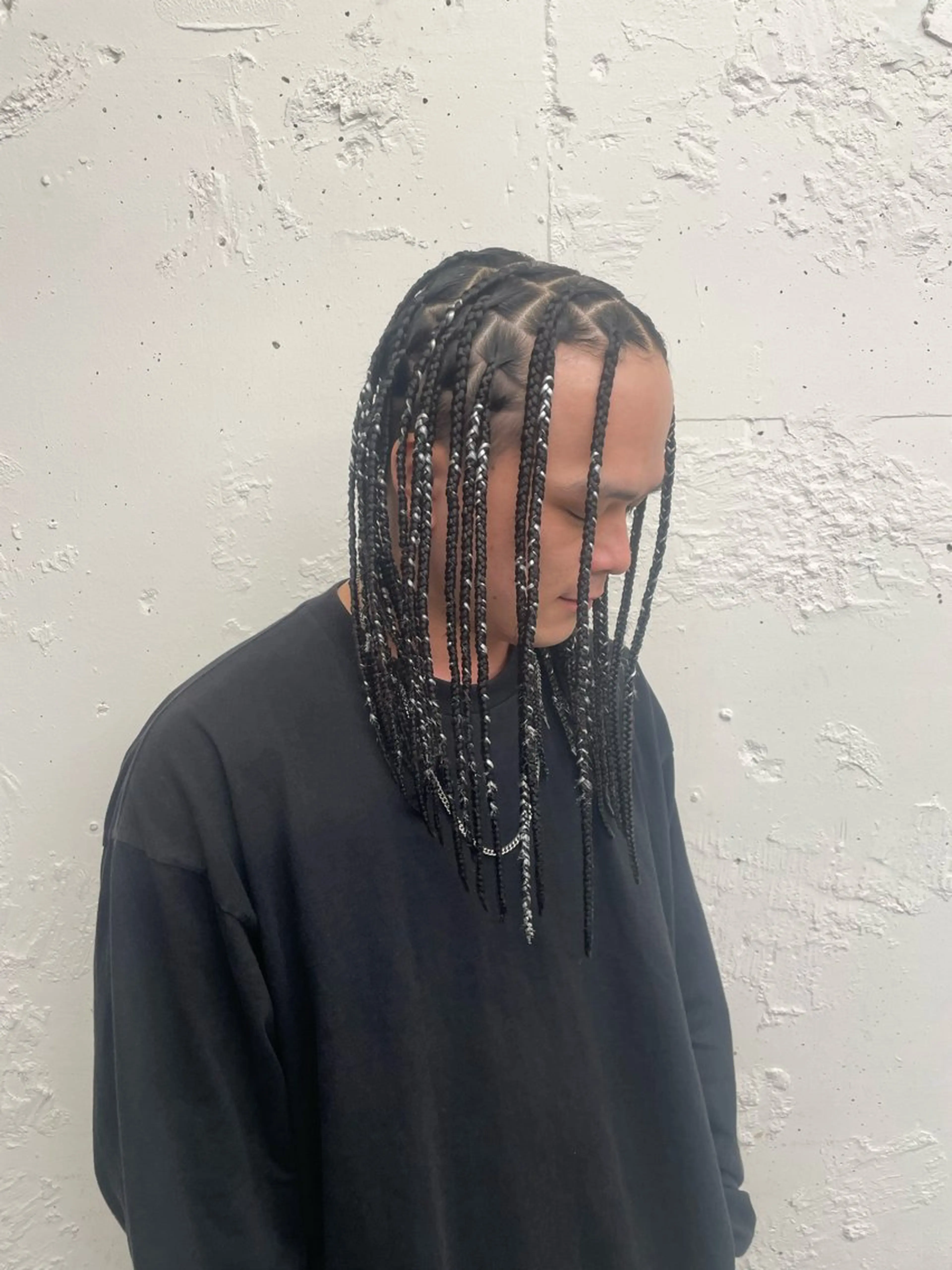 ヘアアレンジ メンズ エクステ コーンロウ／ブレイズ SYUのヘアスタイル