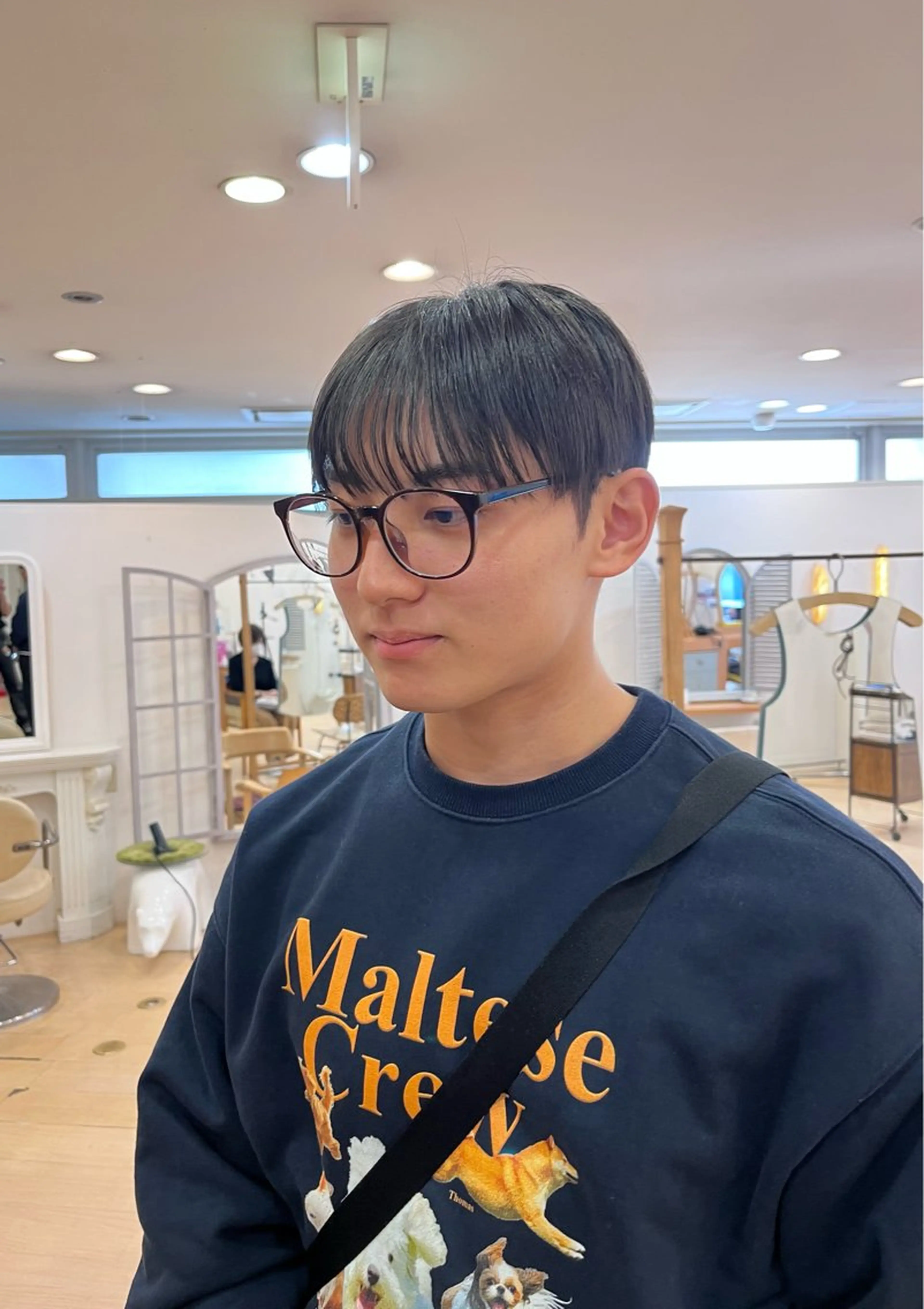 パーマ メンズ ダウンパーマ メンズ韓国風 マッシュ メンズパーマ シースルーマッシュ カット パーマ トリートメント 💠つたふうか/ 韓国/メンズヘア💠のヘアスタイル