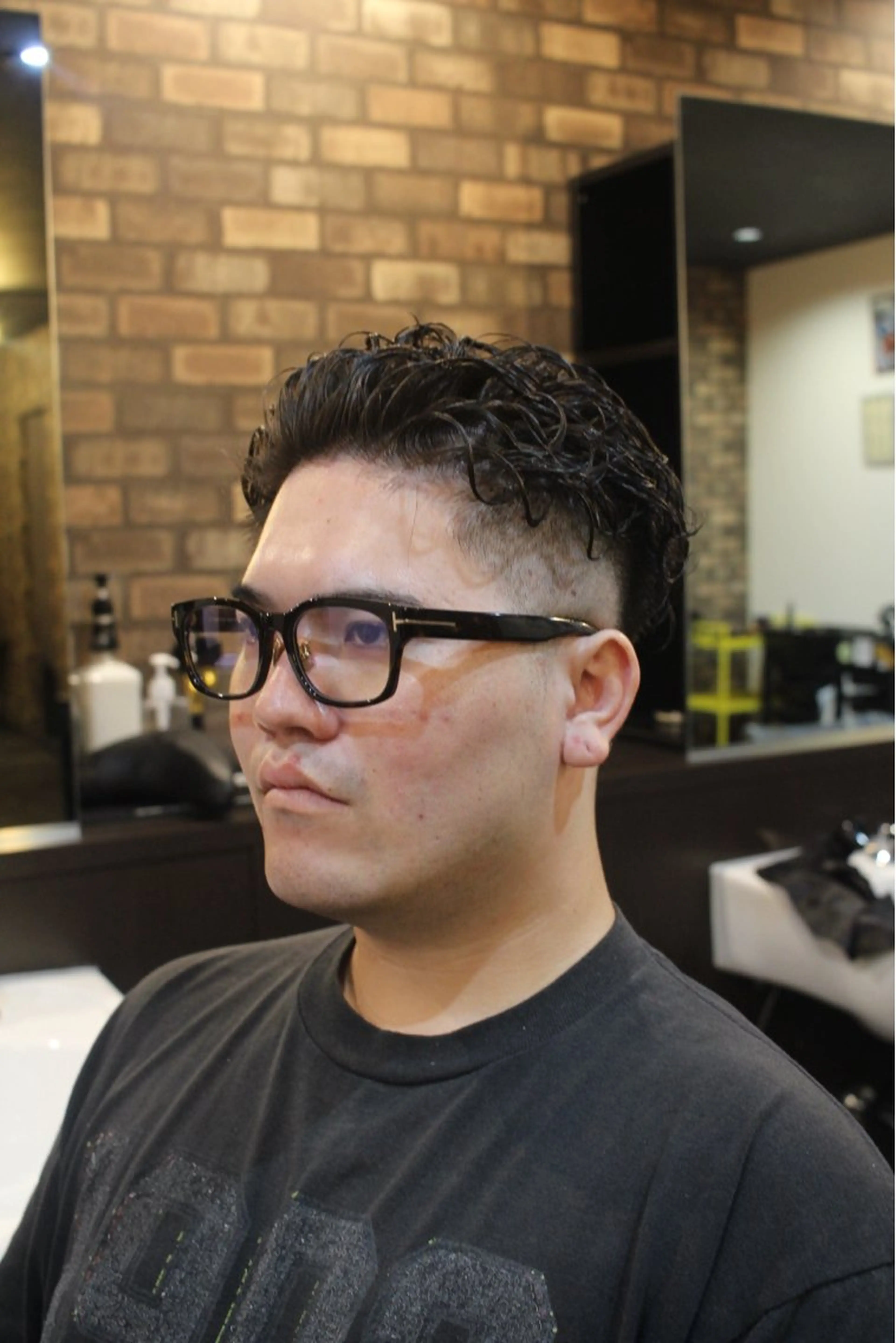 ショート パーマ 鈴木 啓太のヘアスタイル