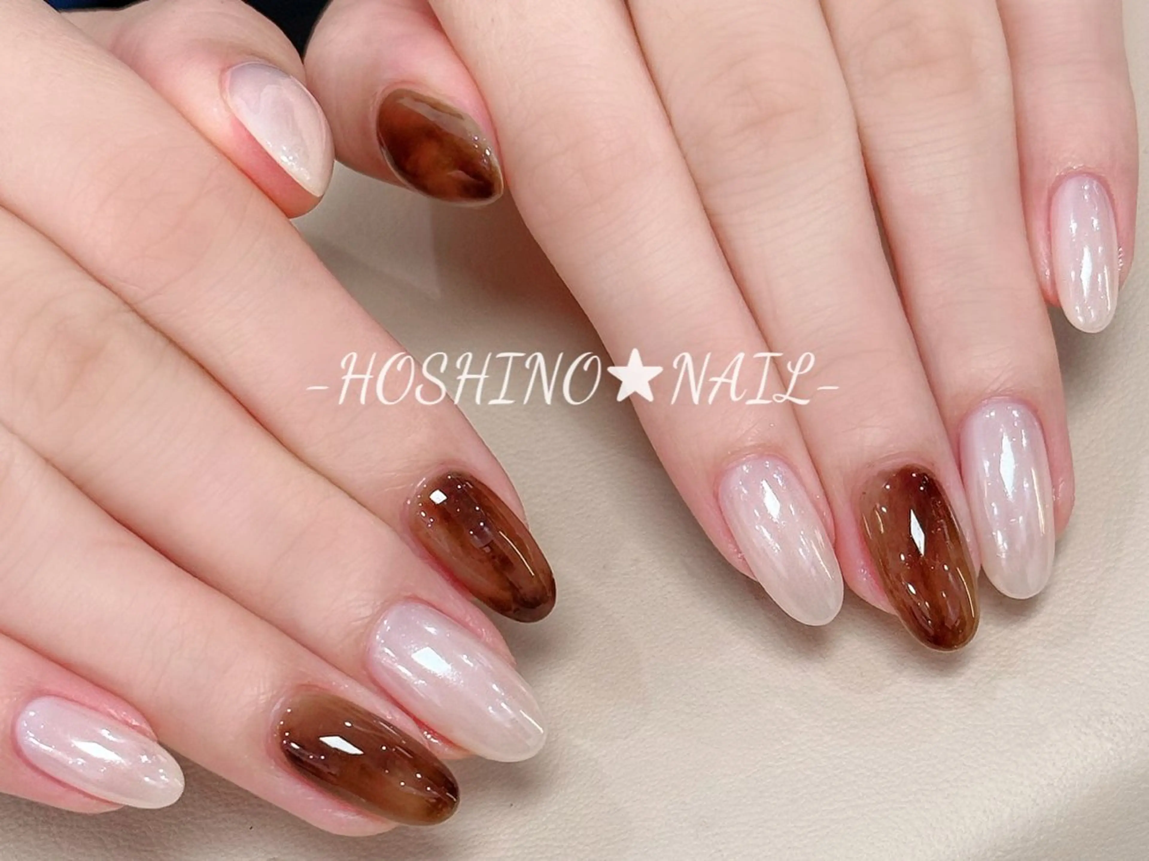 ネイル オーロラネイル チークネイル ドット フットネイル フレンチネイル ハンドネイル ★HOSHINO NAIL★新宿店のネイルデザイン