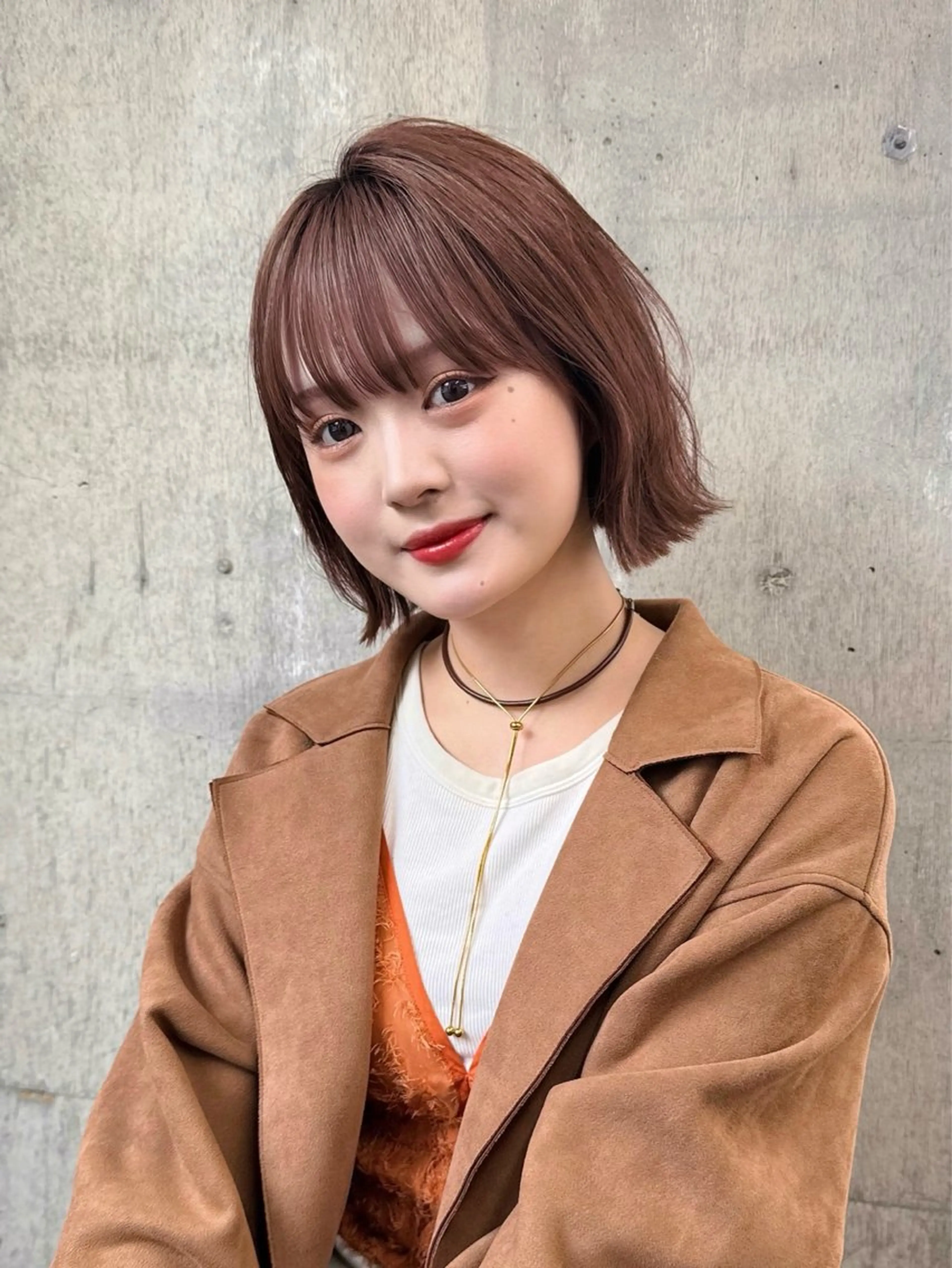 カラー グレージュ/レイヤー /ボブ/moyu🎀のヘアスタイル