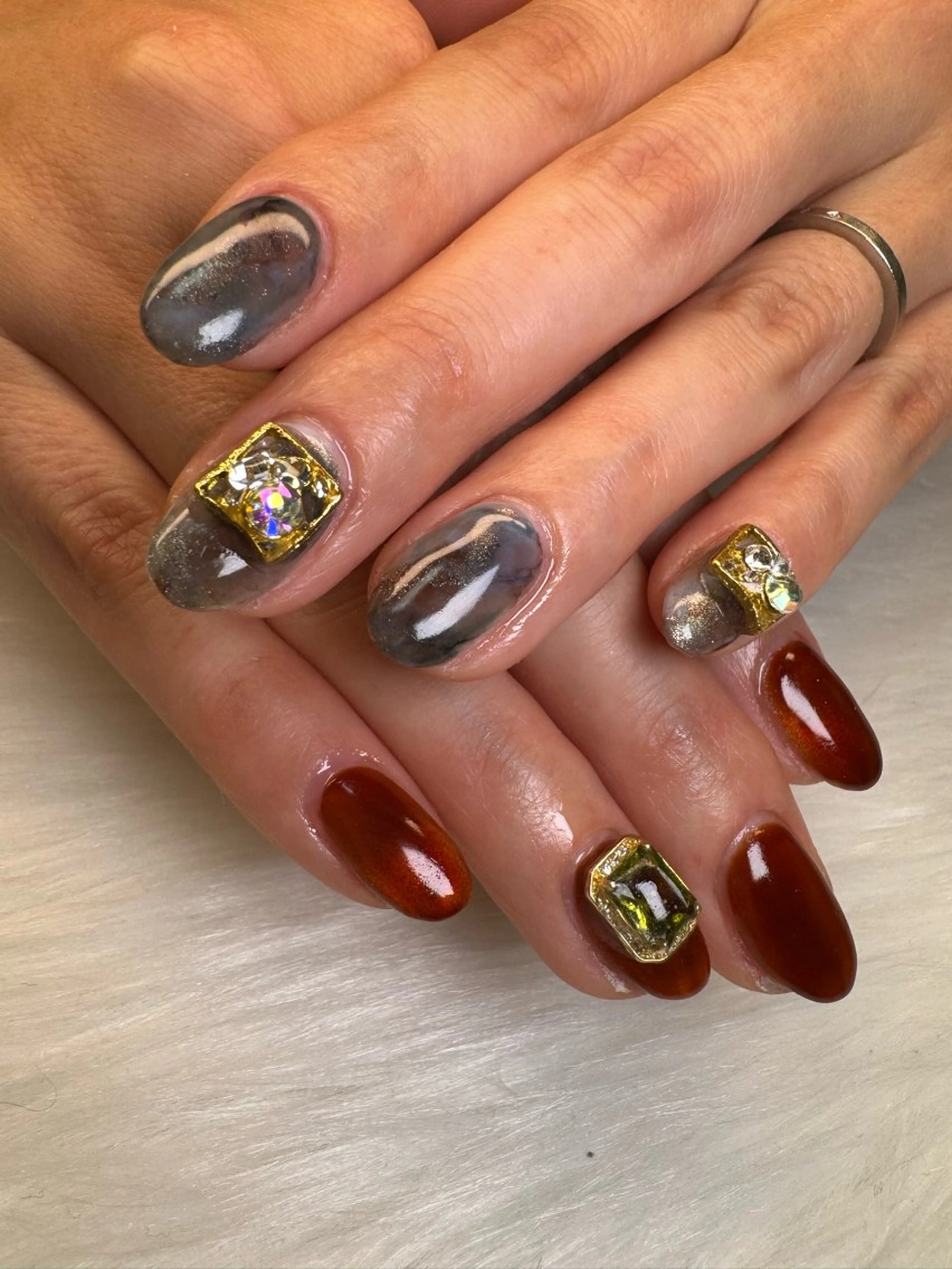 ネイル ハンドネイル YOUTH nails waxing所属・YOUTH natsumiのネイルデザイン