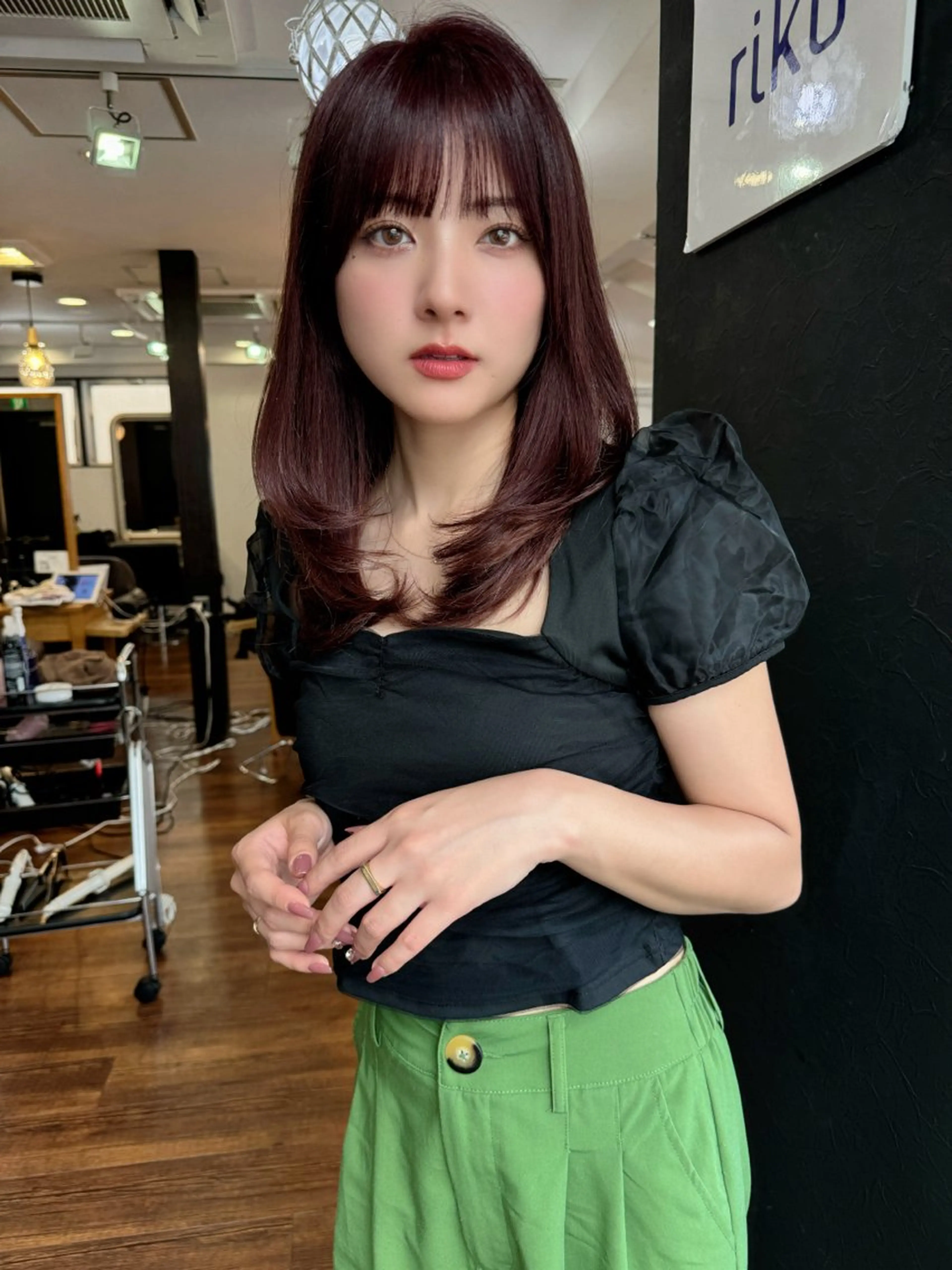 セミロング カラー 似合わせレイヤー 🇰🇷荒木洋文のヘアスタイル