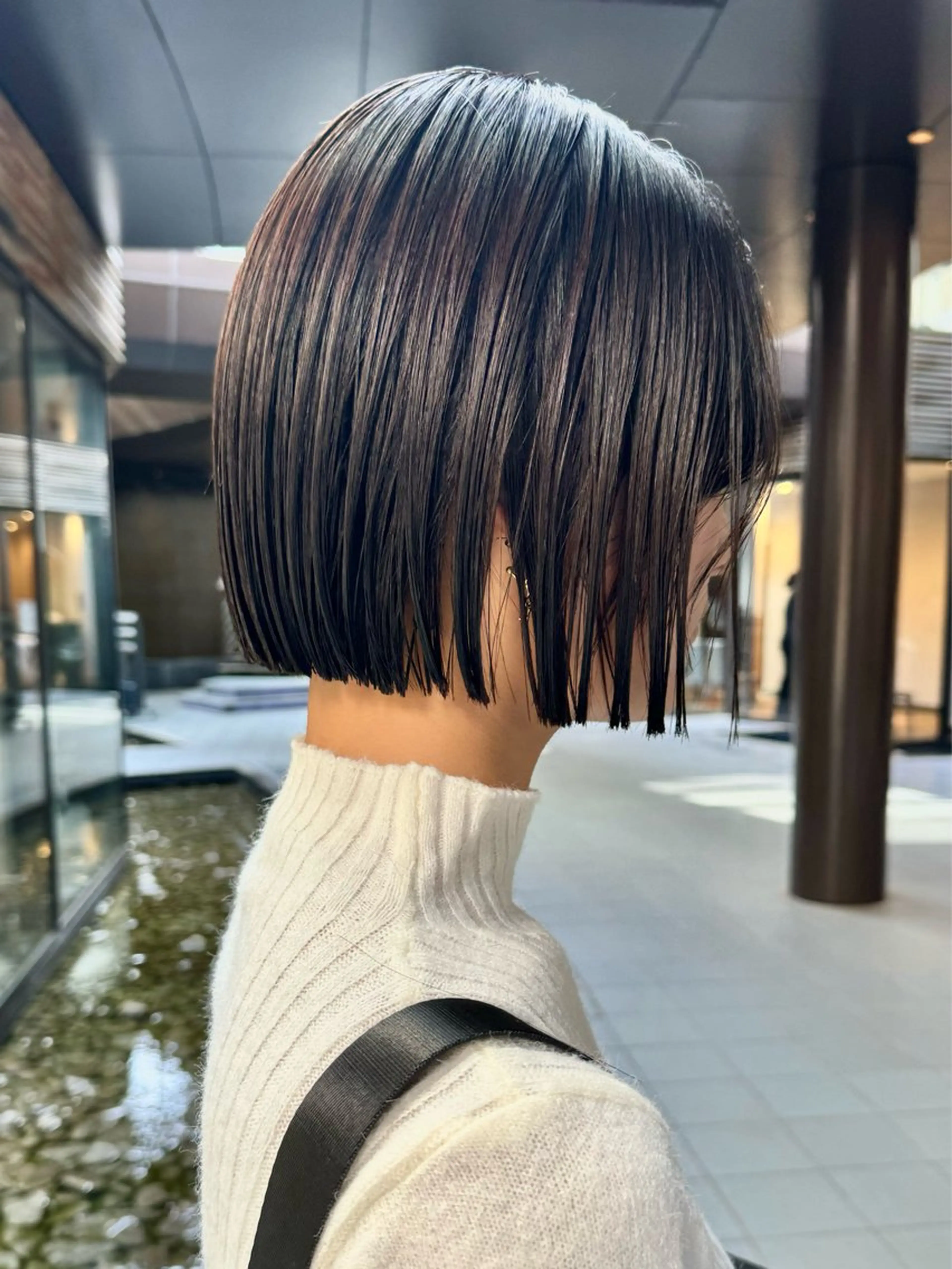 ミディアム ボブ 縮毛矯正 カット 縮毛矯正 トリートメント ボブ/ショート/ shinのヘアスタイル