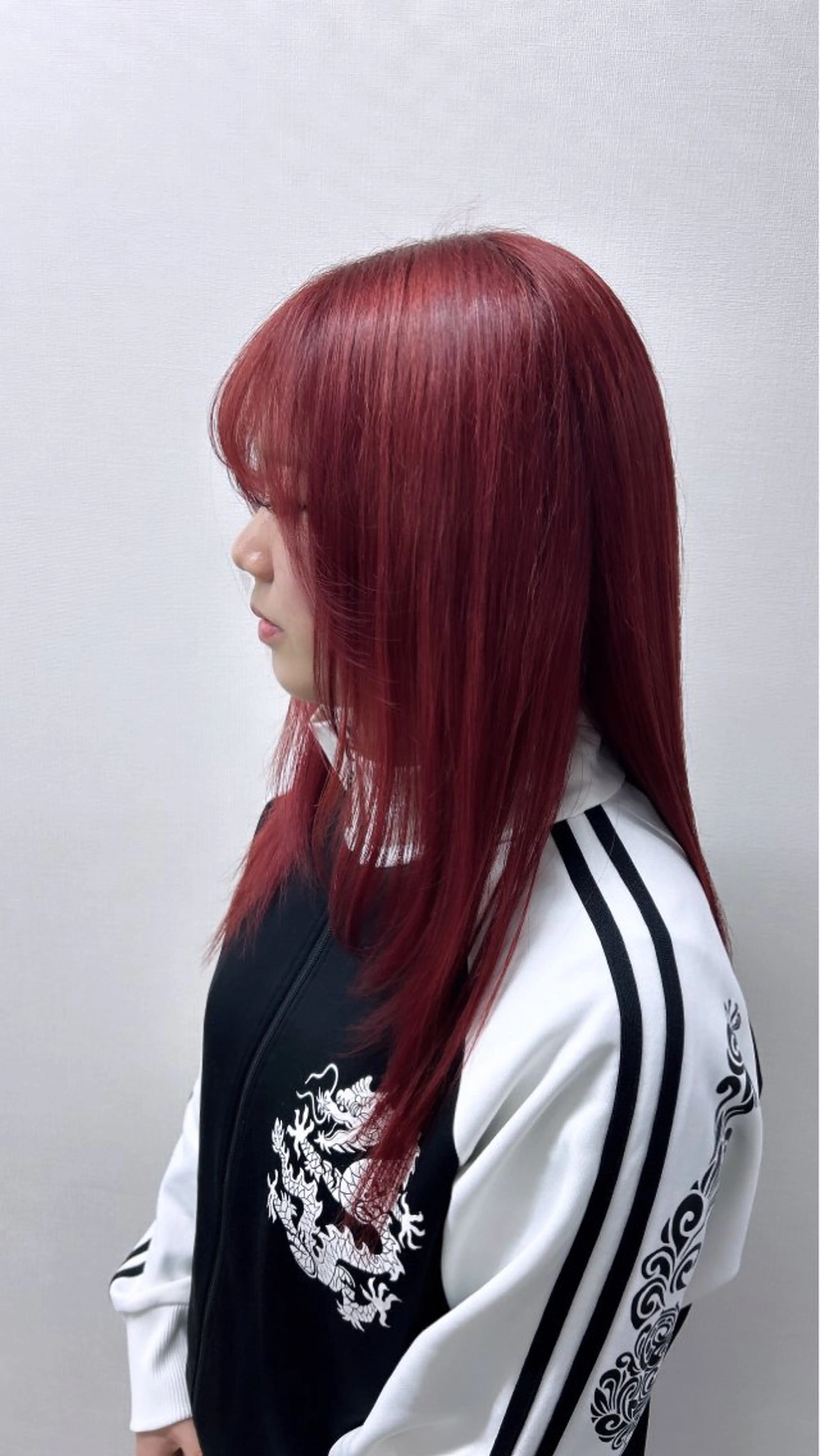 ロング カラー レッドカラー ヘアカラー AISA viewNAGOYAのヘアスタイル