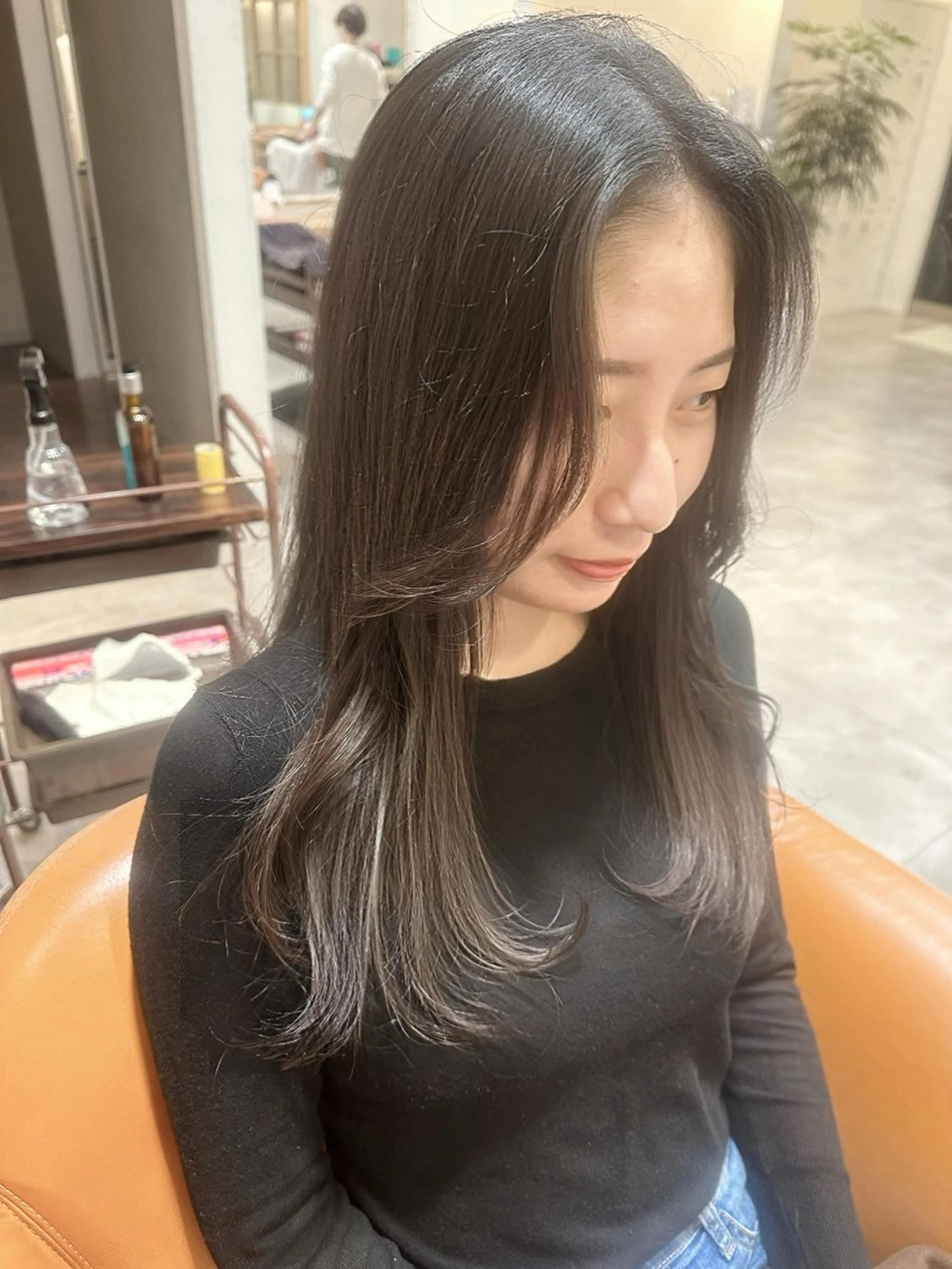 ロング 韓国風ヘア レイヤーカット desirbeaux 板垣鈴香のヘアスタイル
