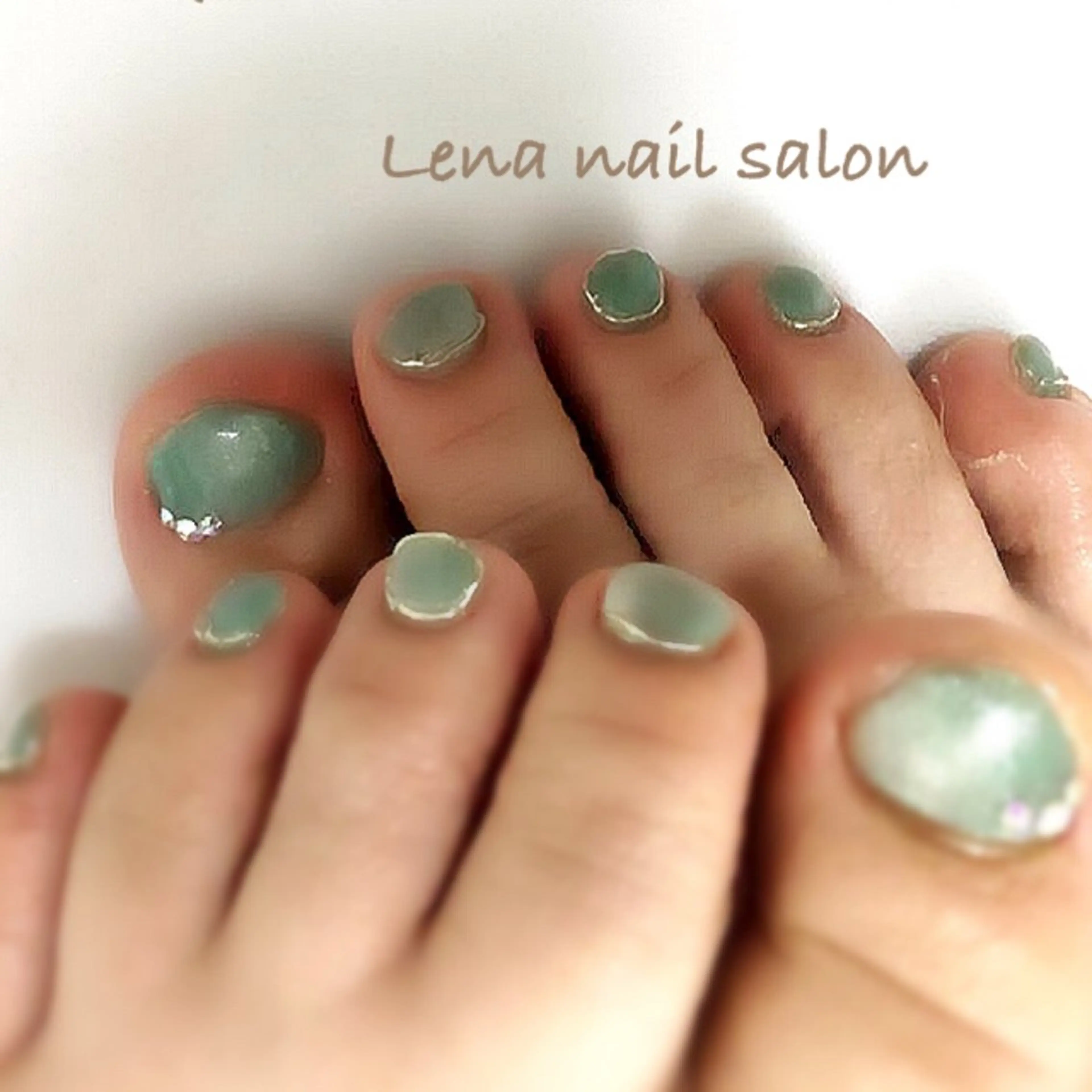 ネイル フットネイル 自爪育成ネイルケア Lena  nailのネイルデザイン