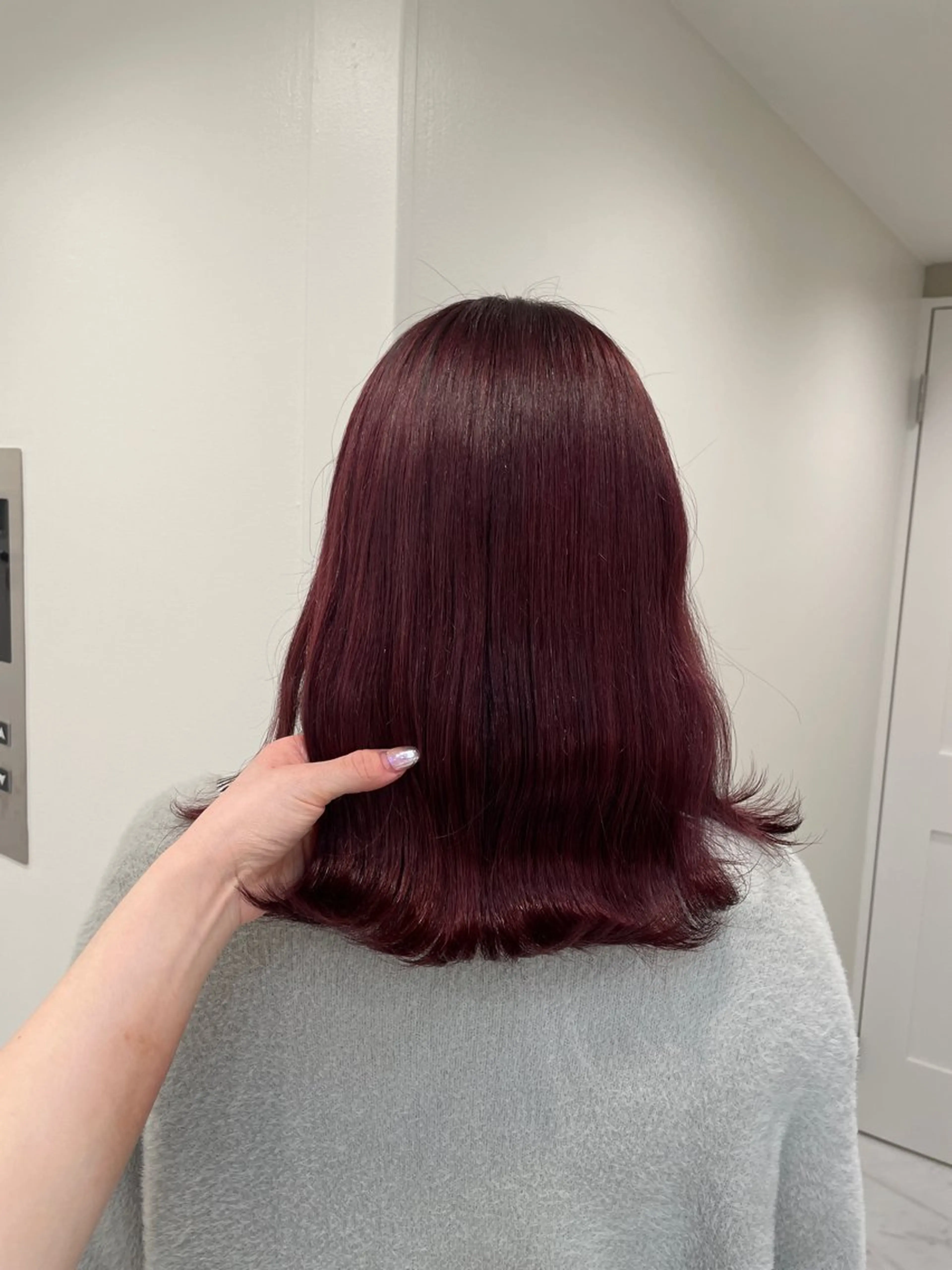 ミディアム 韓国レイヤー×暖色 カラー🎀ASAKAのヘアスタイル