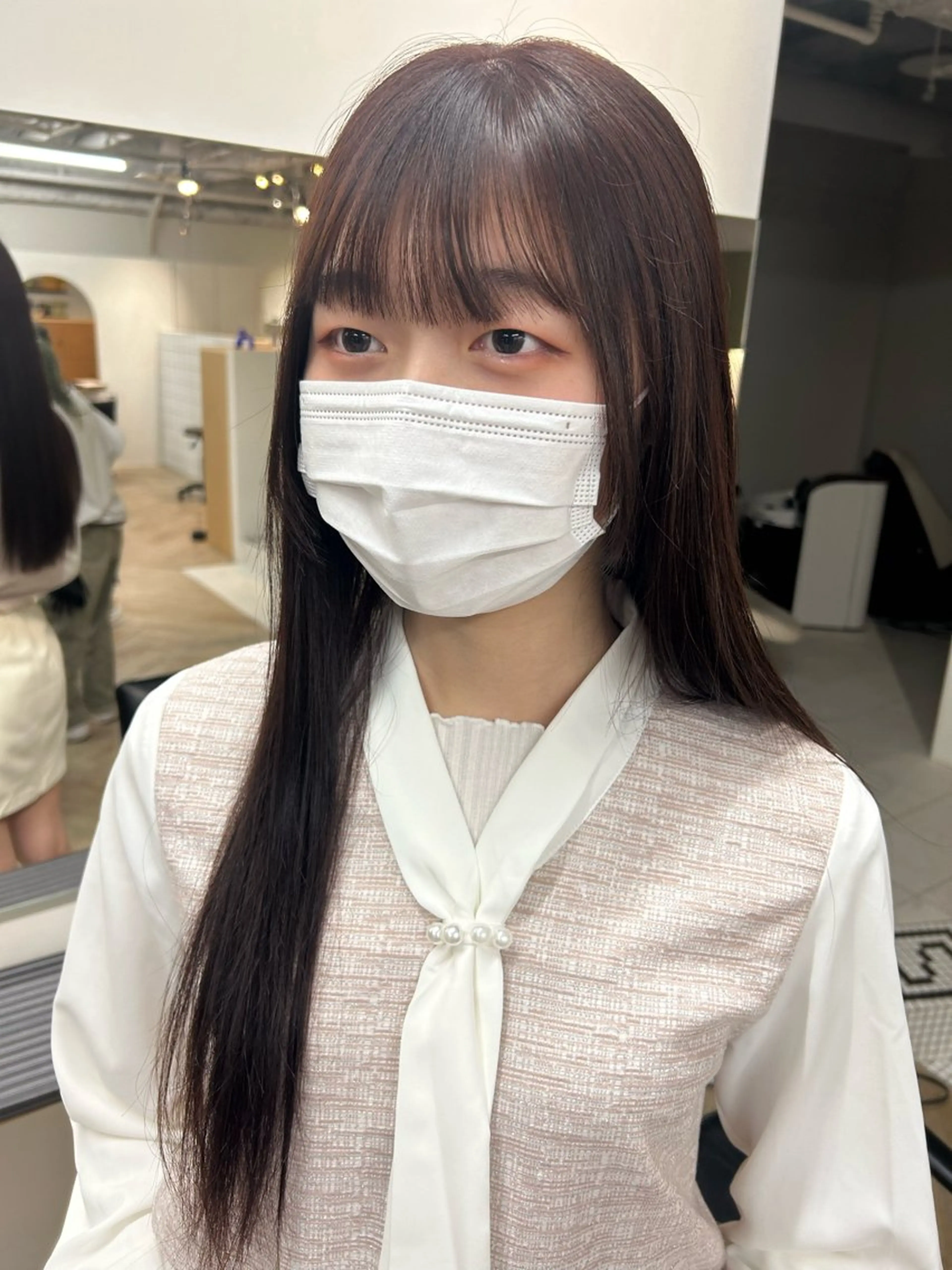 ロング ピンクブラウン カットモデル募集/ 万代/関谷　朋実のヘアスタイル