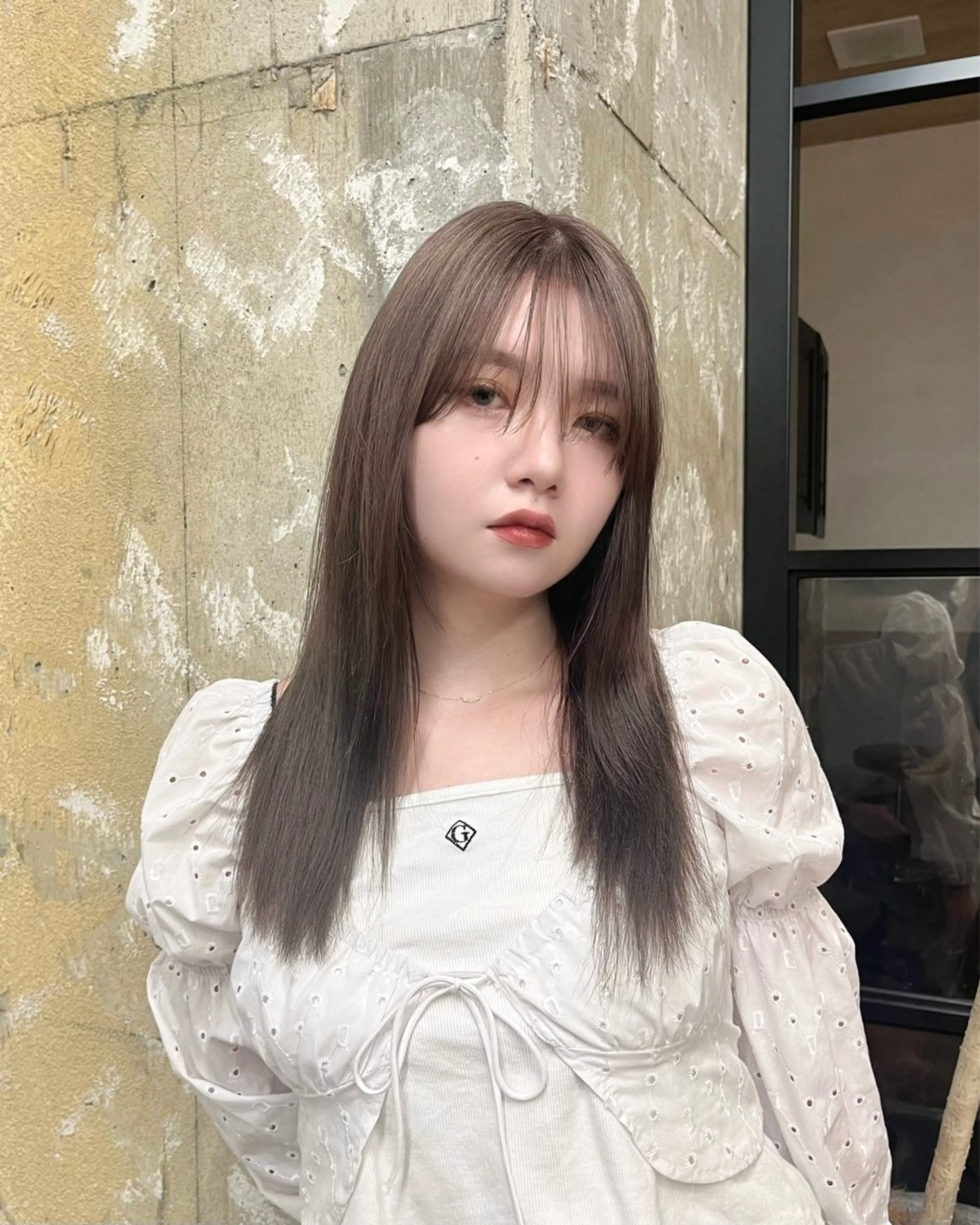 セミロング カラー ベージュカラー 透明感カラー 寒色 ♡ レイヤー ┊︎miyuのヘアスタイル