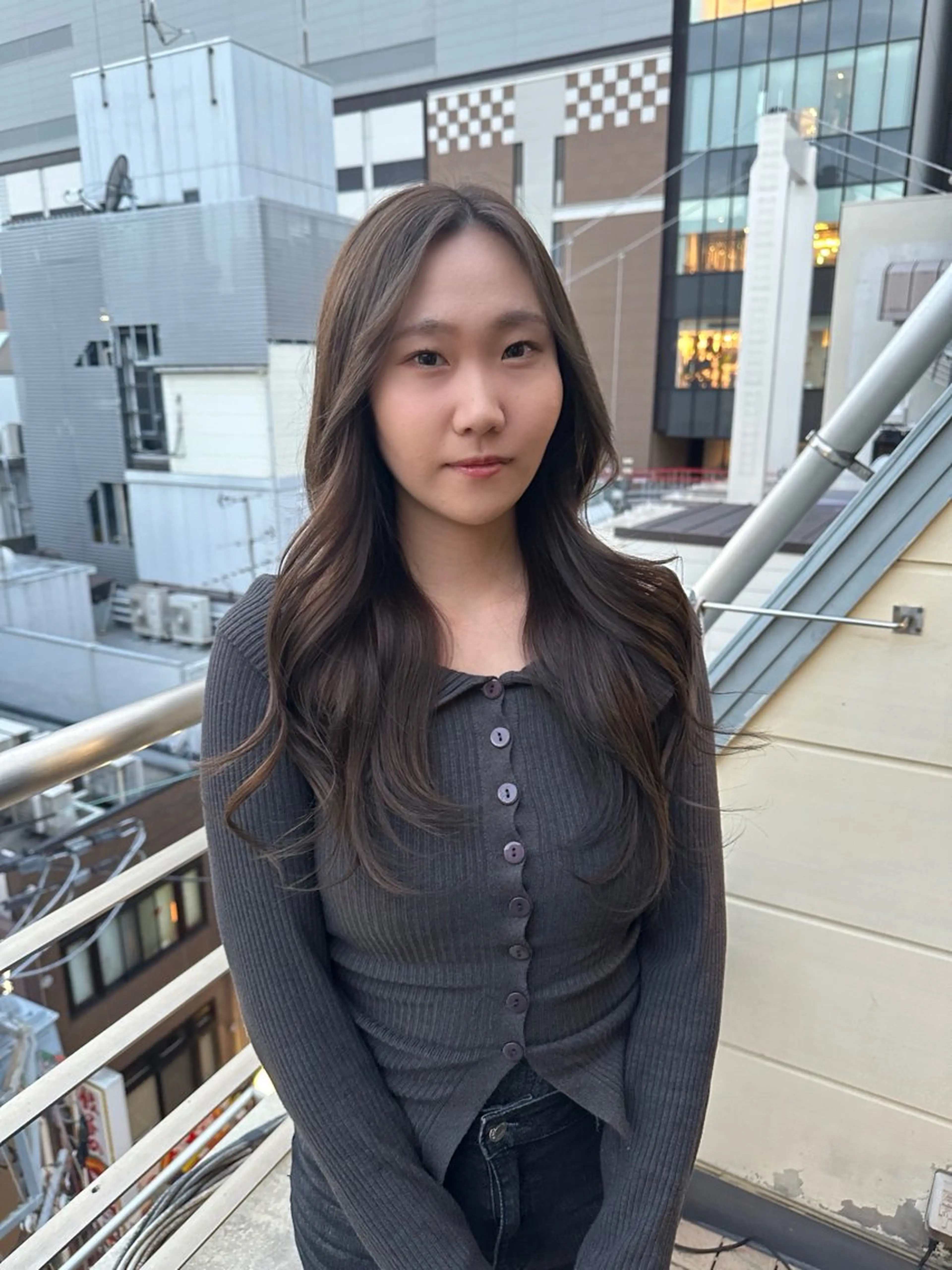 ロング ケアカラー ボブ 髪質改善 韓国風ヘア レイヤーカット カット ヘアカラー トリートメント 艶髪カラー/レイヤ ー支持No.1renのヘアスタイル