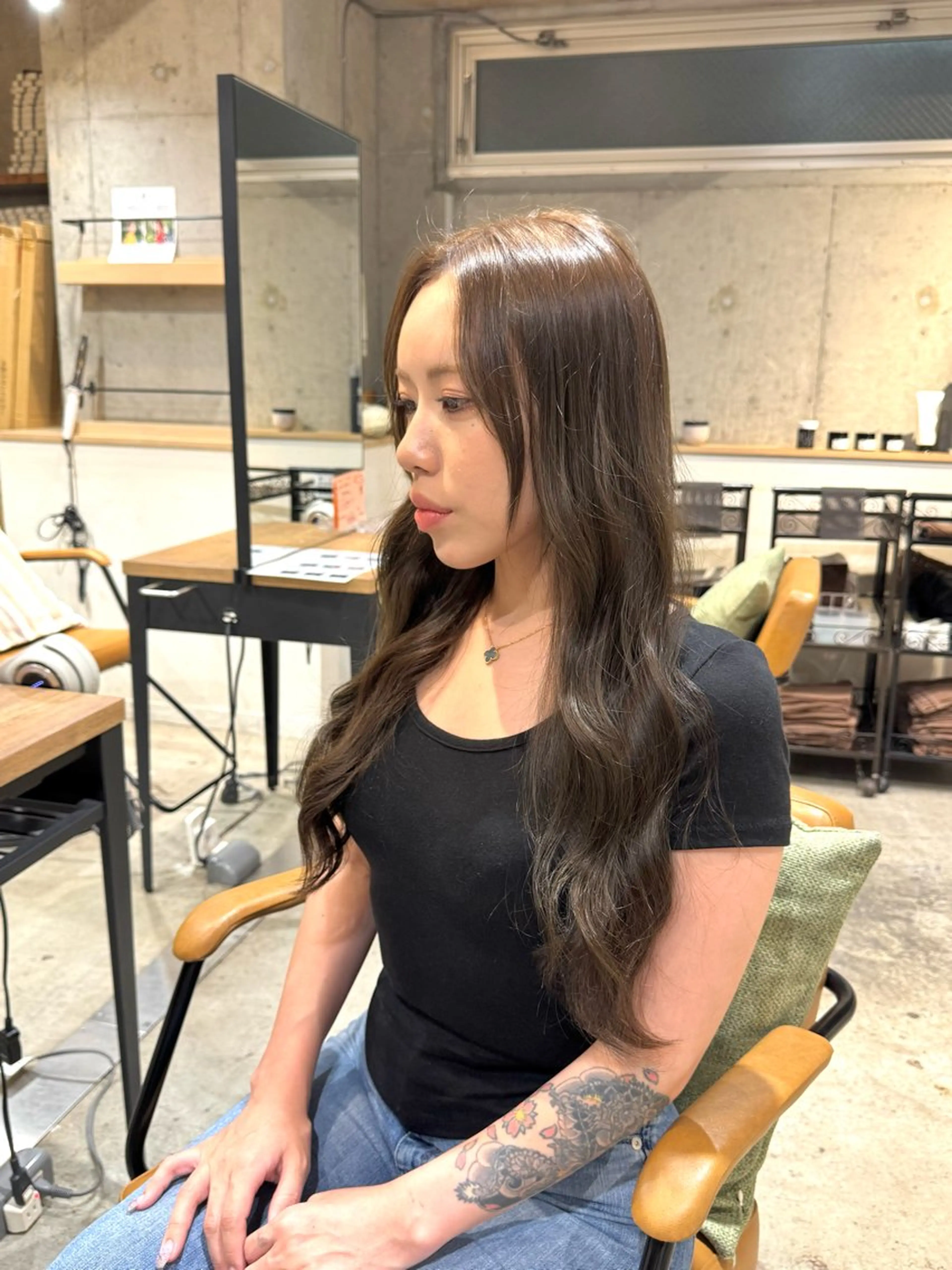 ロング カラー ヘアカラー La Bonheur hair parfait所属・谷本虎太郎　艶カラー 🌈髪質改善のヘアスタイル