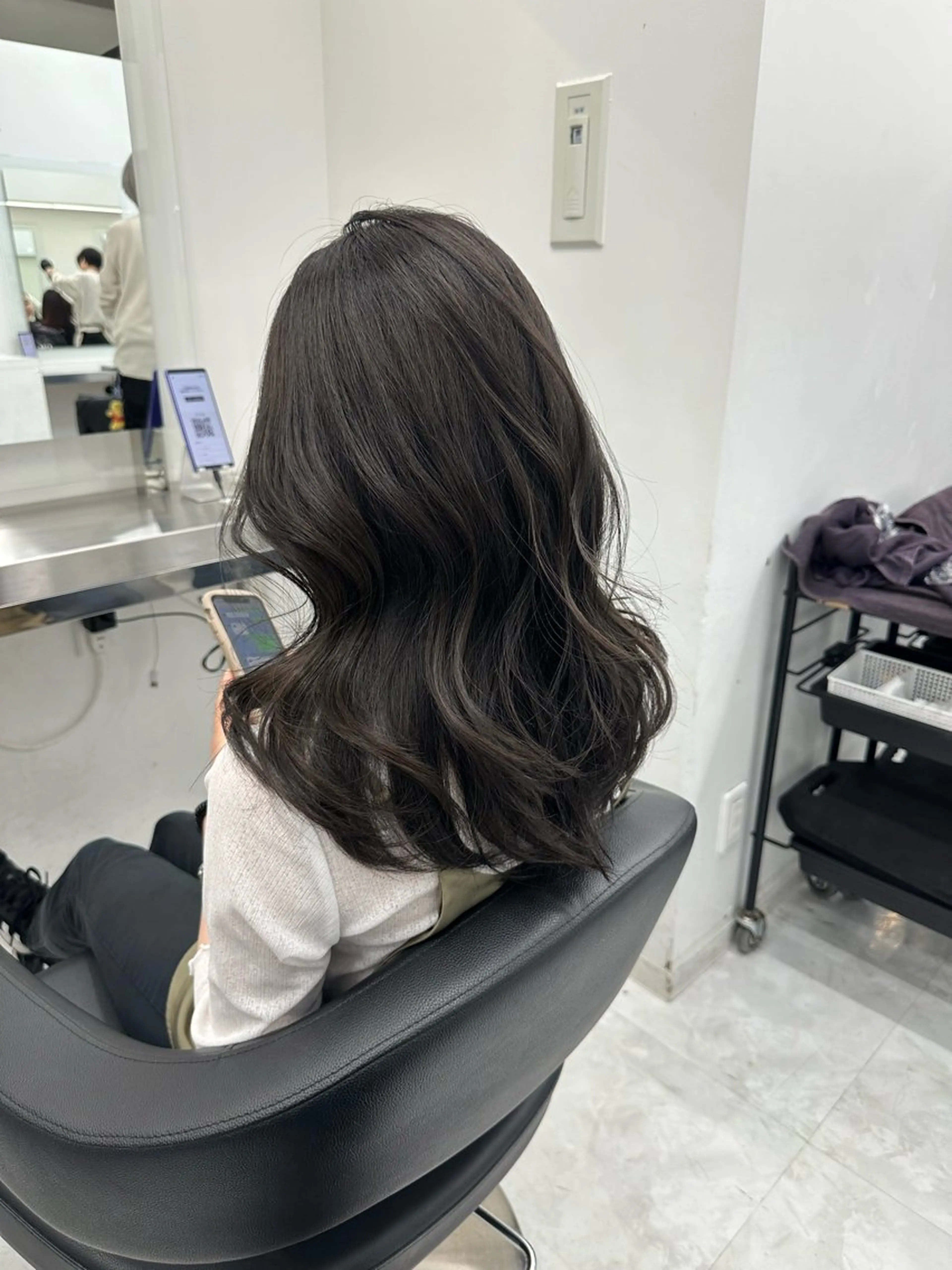 ロング カット ヘアカラー トリートメント ヘッドスパ 🤍ベージュ×艶髪 🤍Ryuta🤍のヘアスタイル