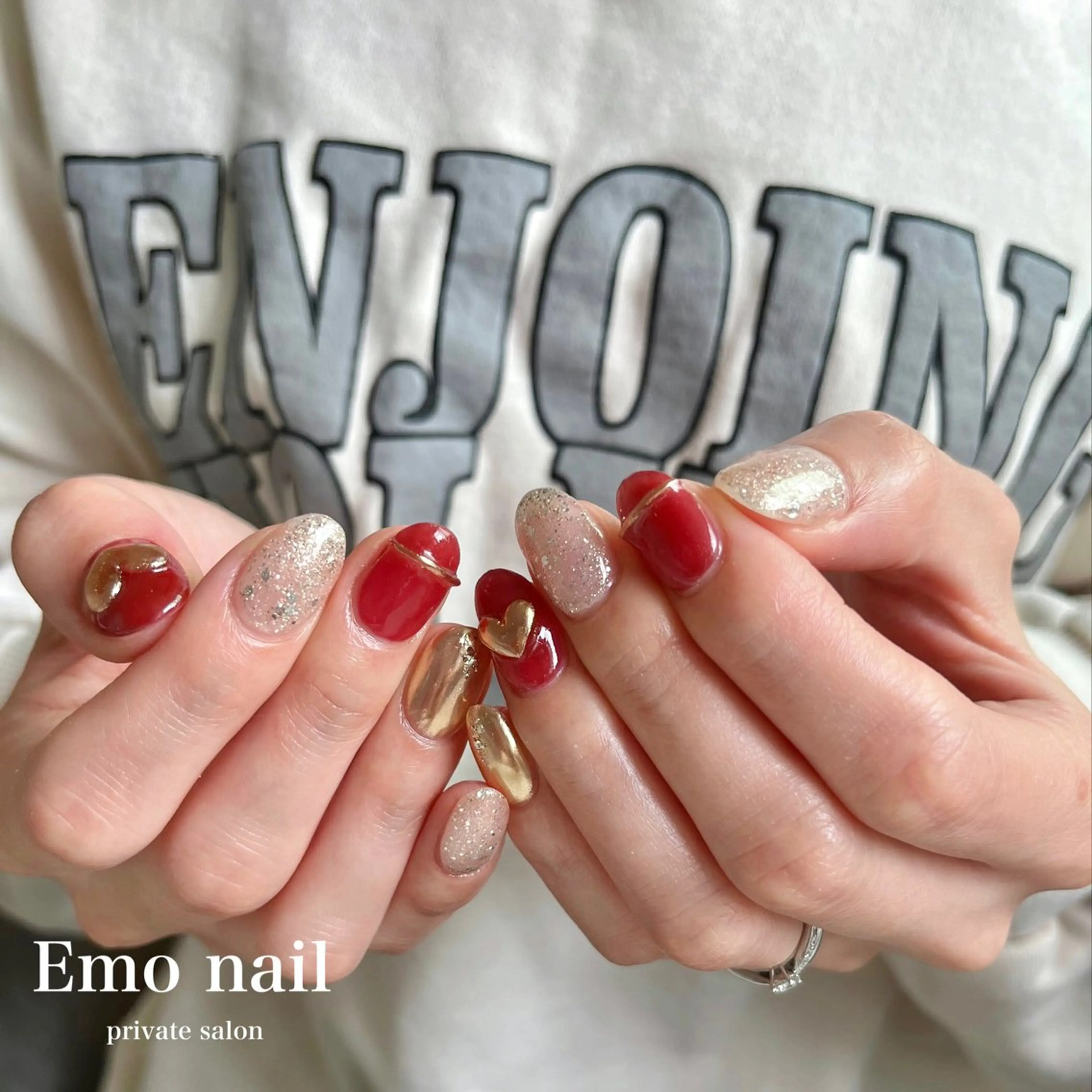ネイル ハンドネイル 【子連れ可能🧸】 Emo　nailのネイルデザイン