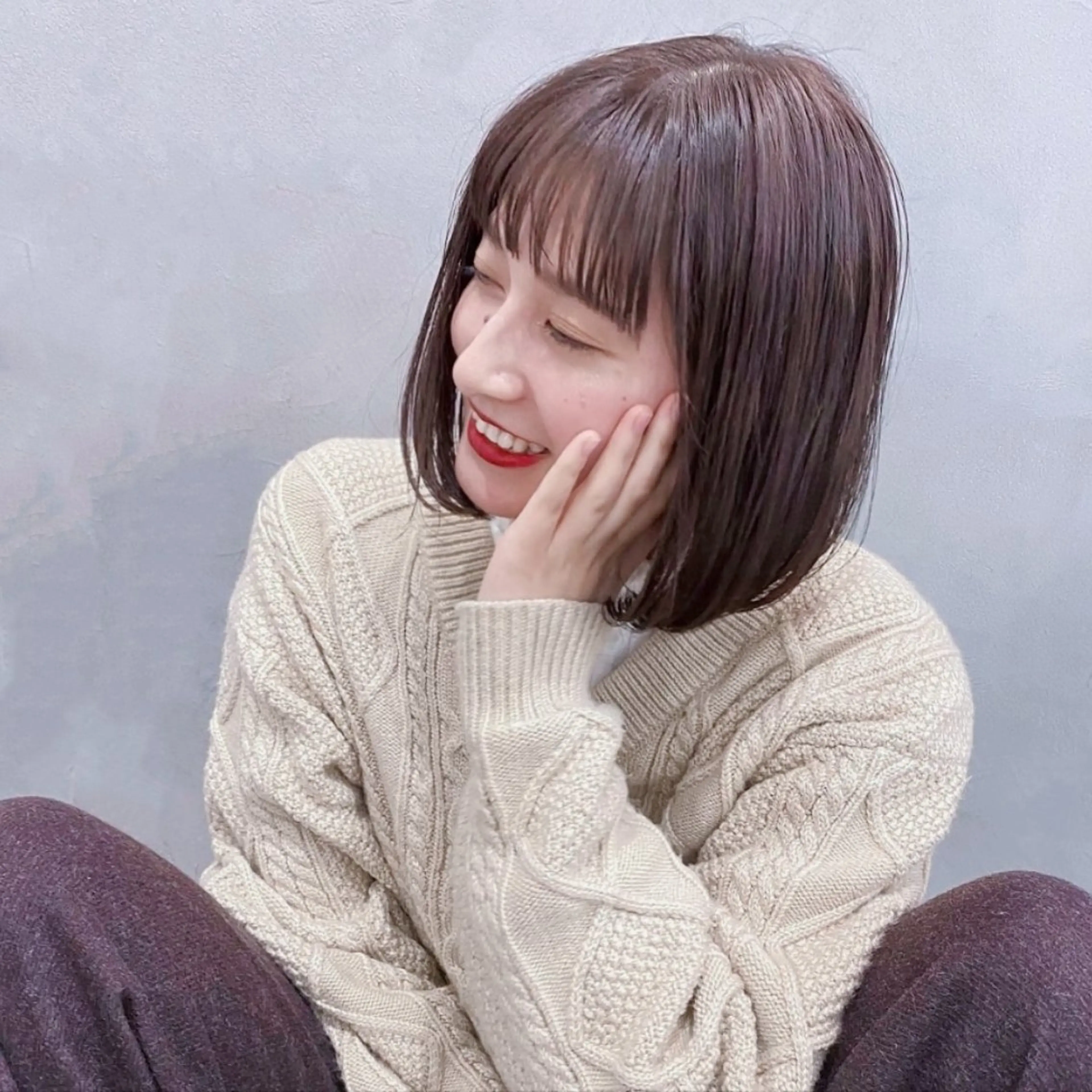 ミディアム ボブ 宇都宮美容師🐕 永山昂のヘアスタイル